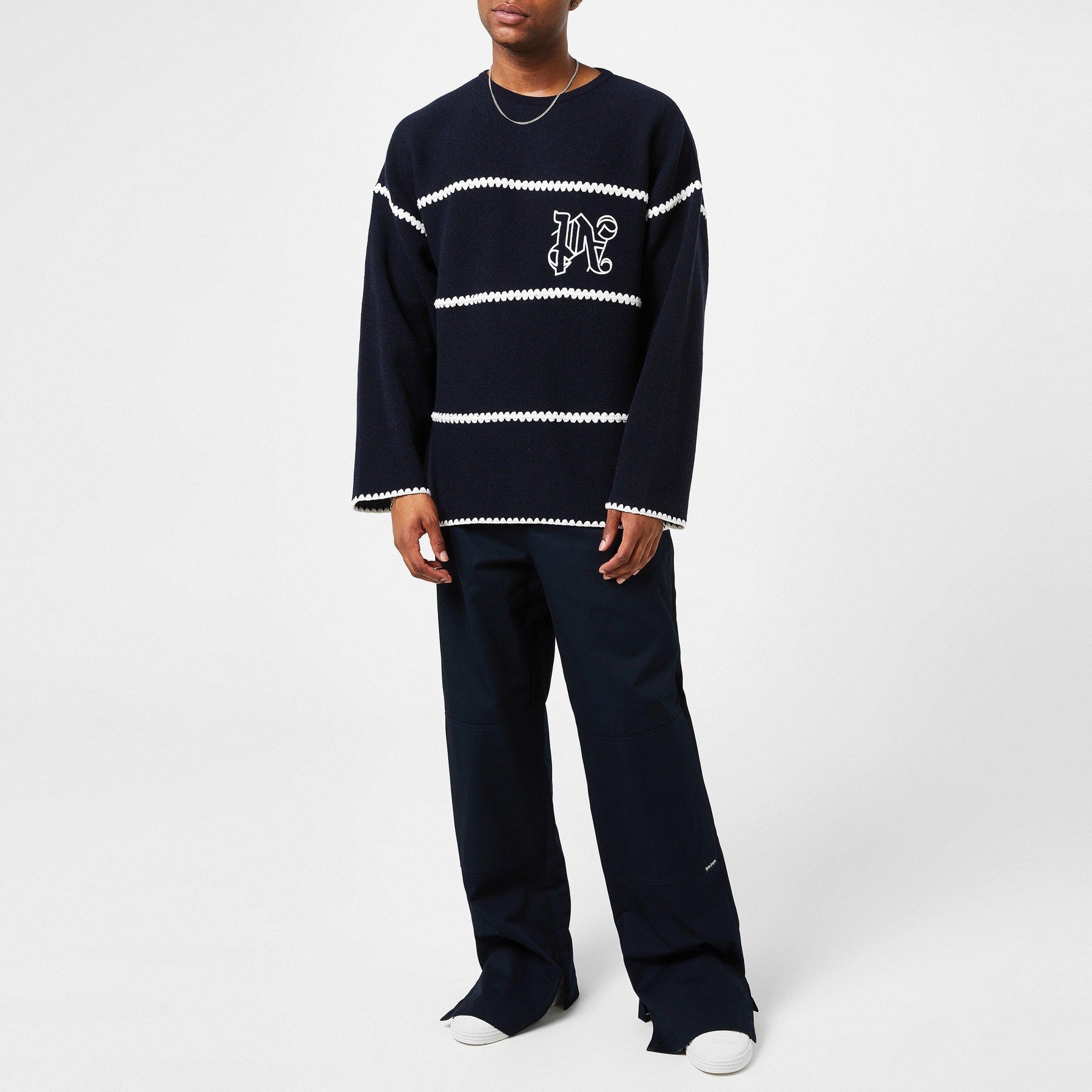 Monogram Striped Sweatshirt
