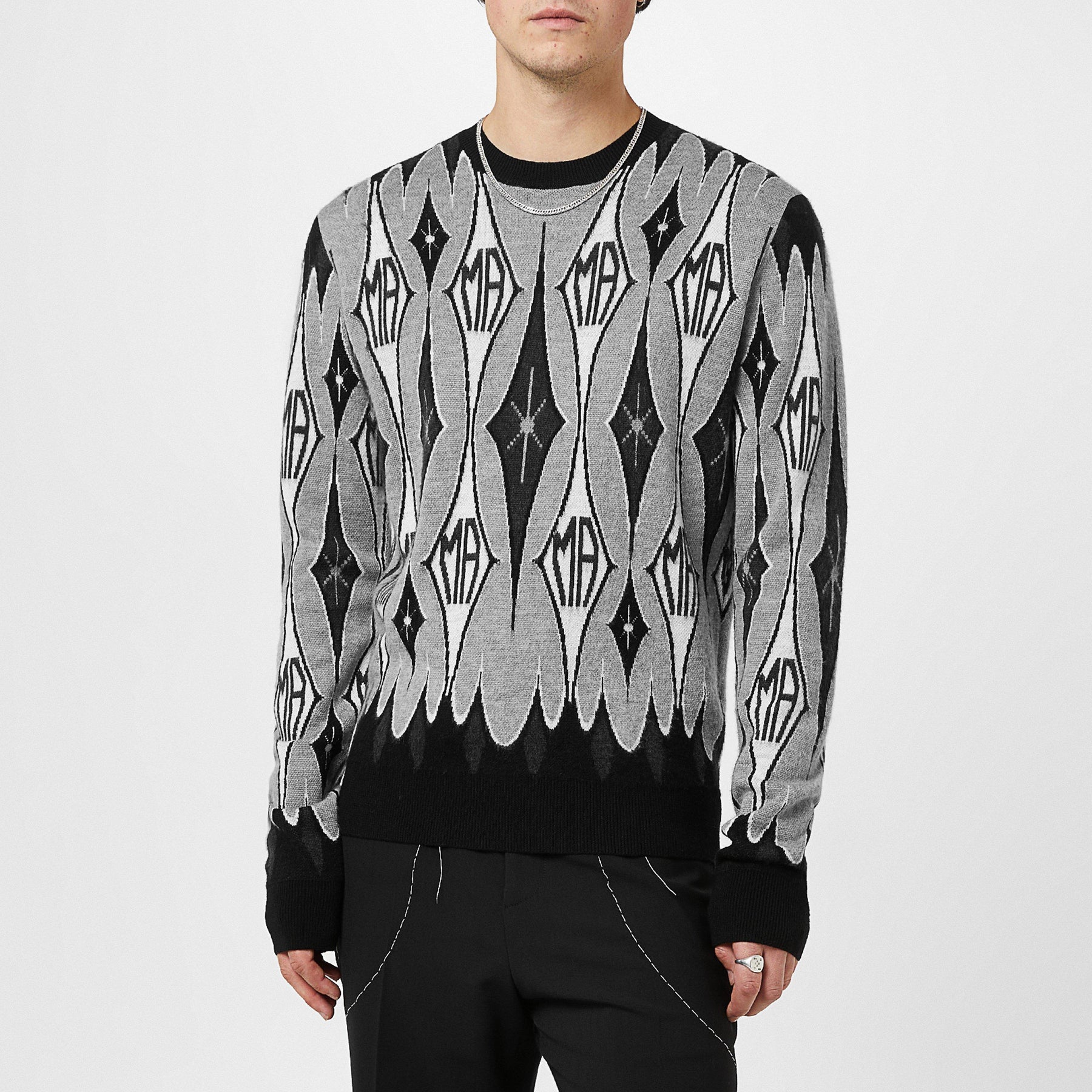 Argyle Jacquard Sweater