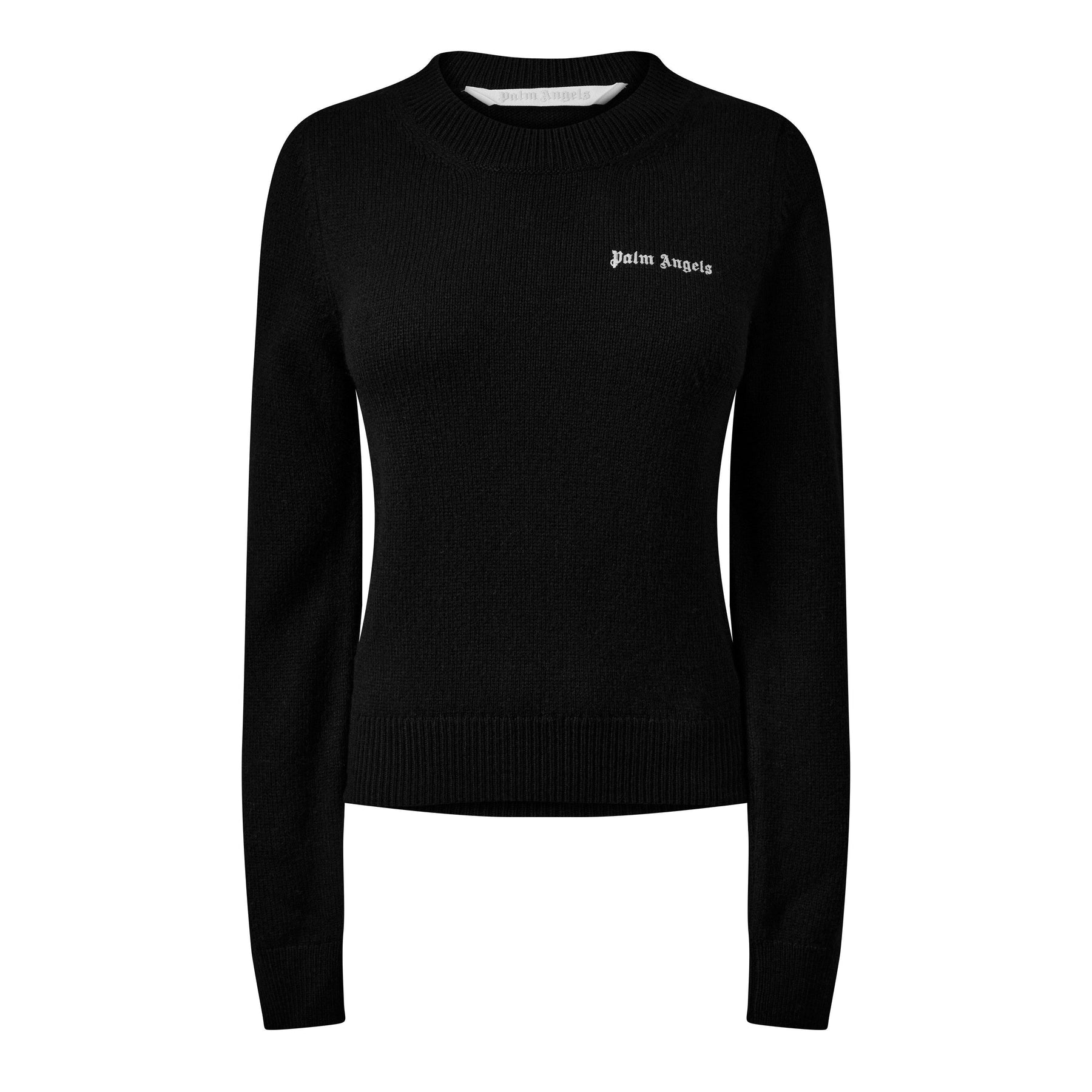 Logo Embroidered Cotton Jumper Womens