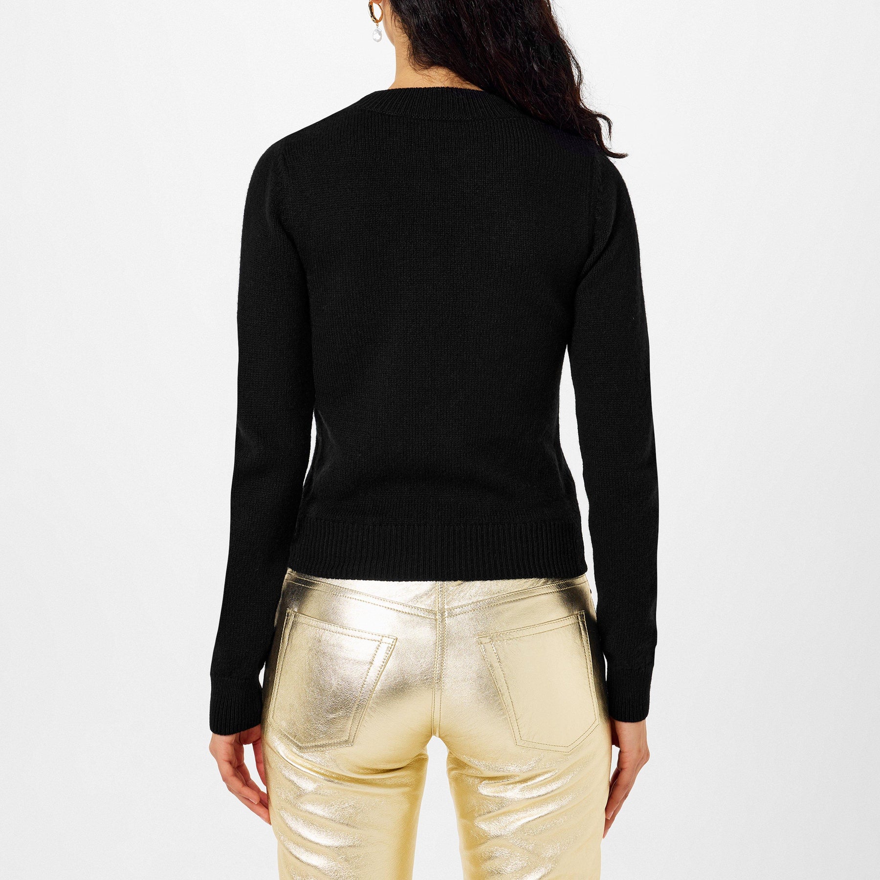 Logo Embroidered Cotton Jumper Womens