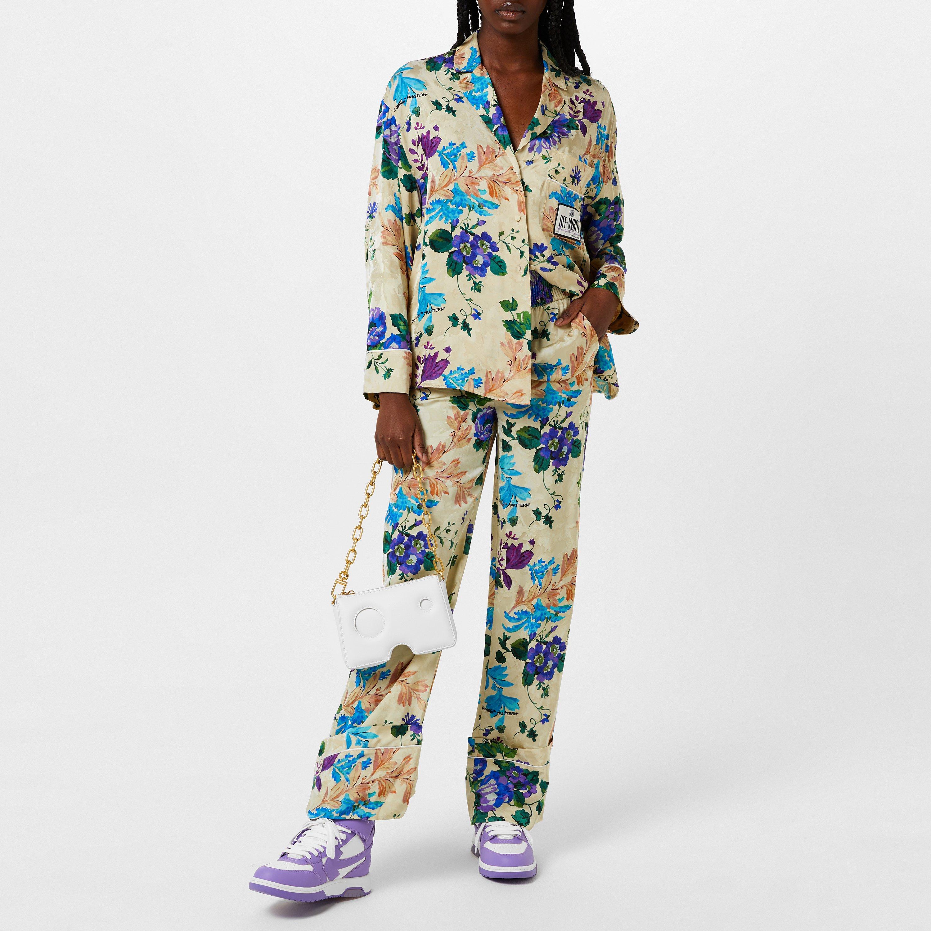 Pyjama Floral Viscose Long Sleeve Shirt
