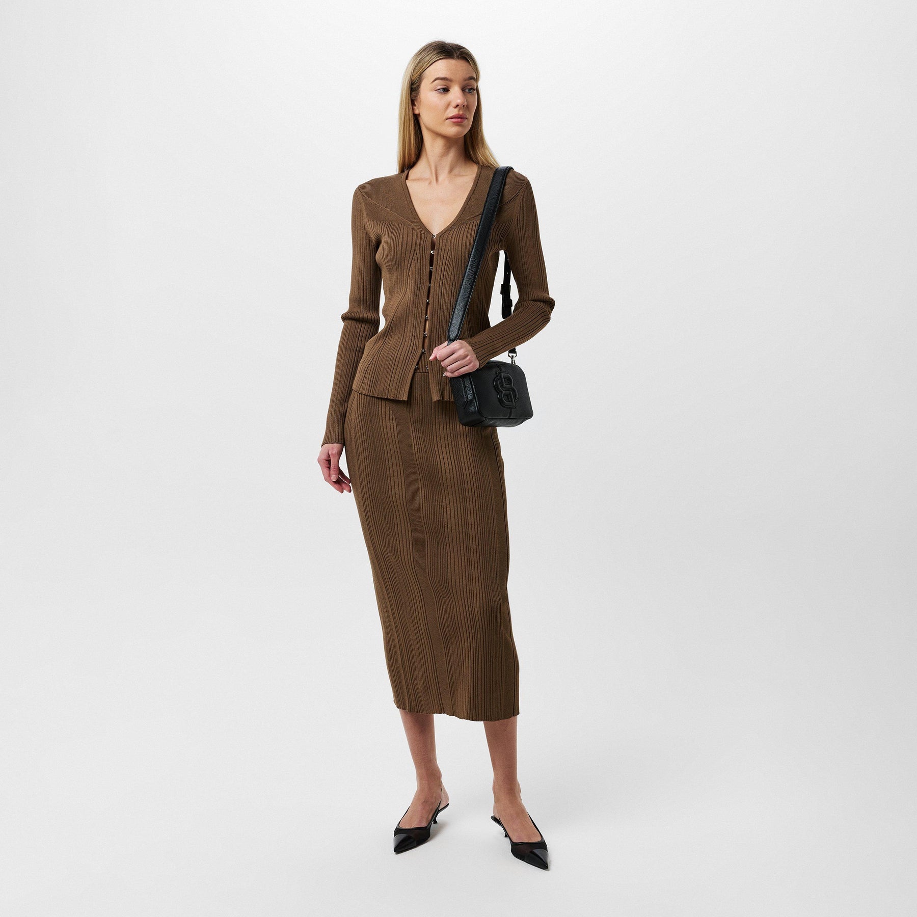 Freedah Knitted Pencil Skirt