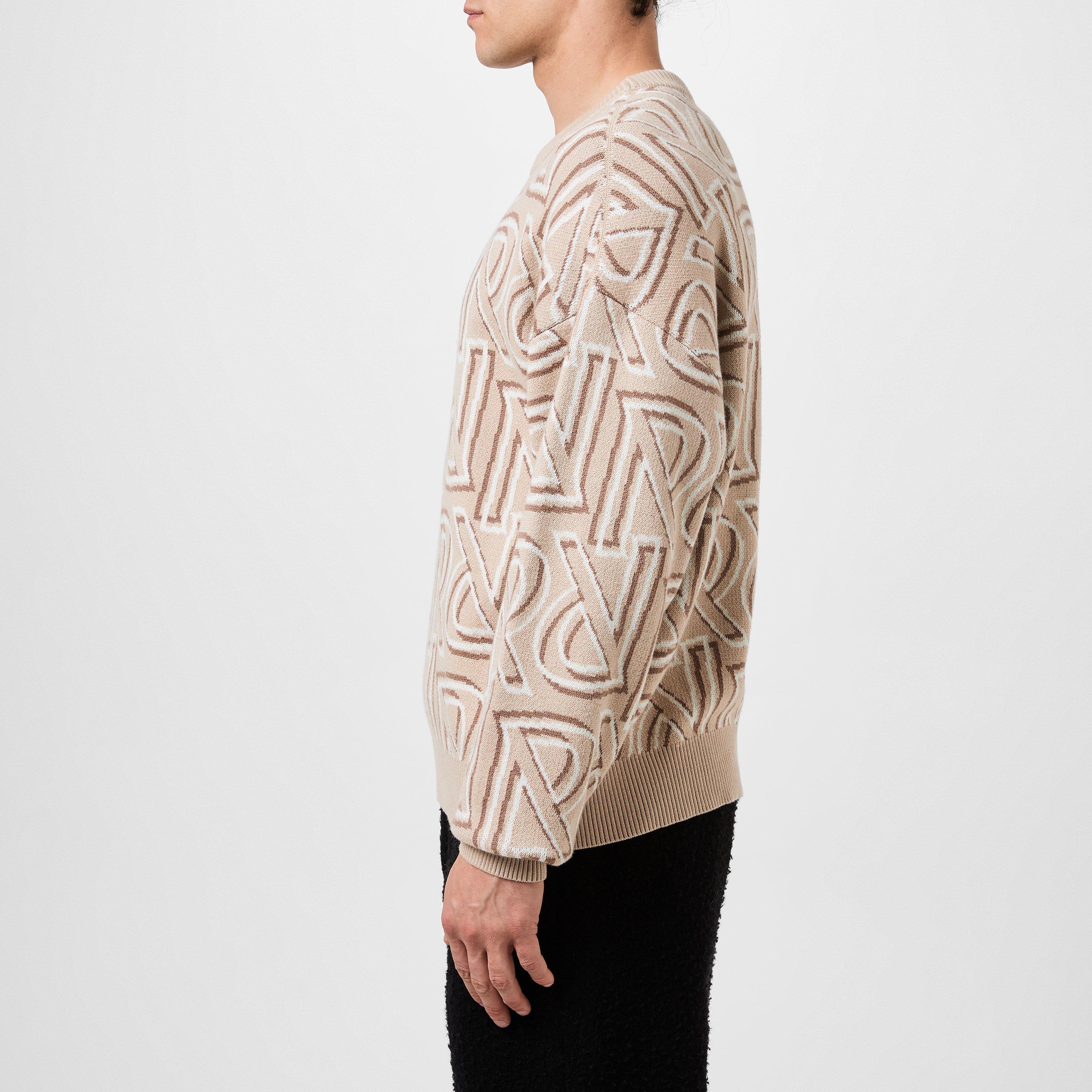 Men's Rep All-over Monogram Knit Jumper