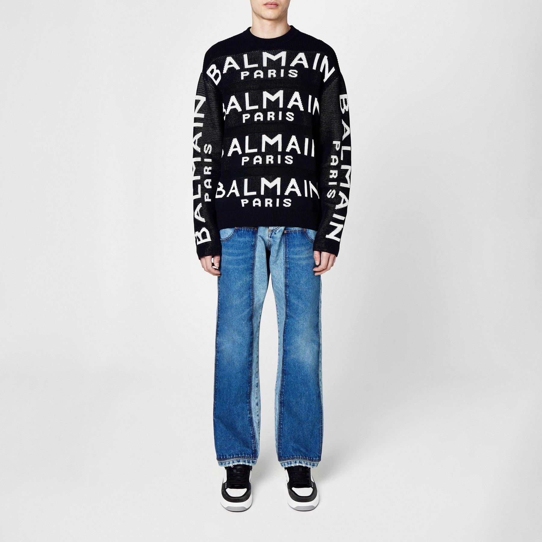 Logo Intarsia Knitted Jumper