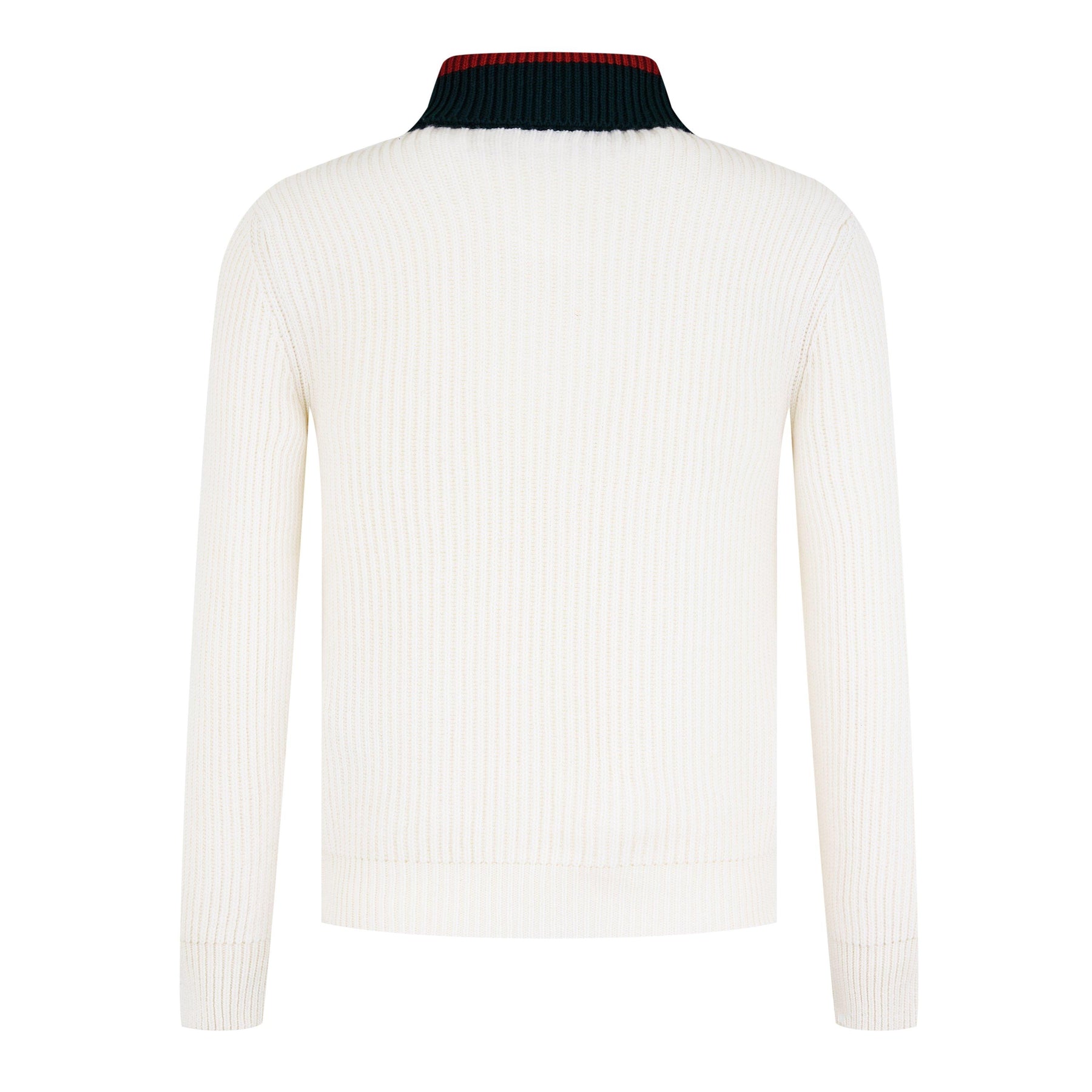 Knitted Quarter Zip Web Jumper