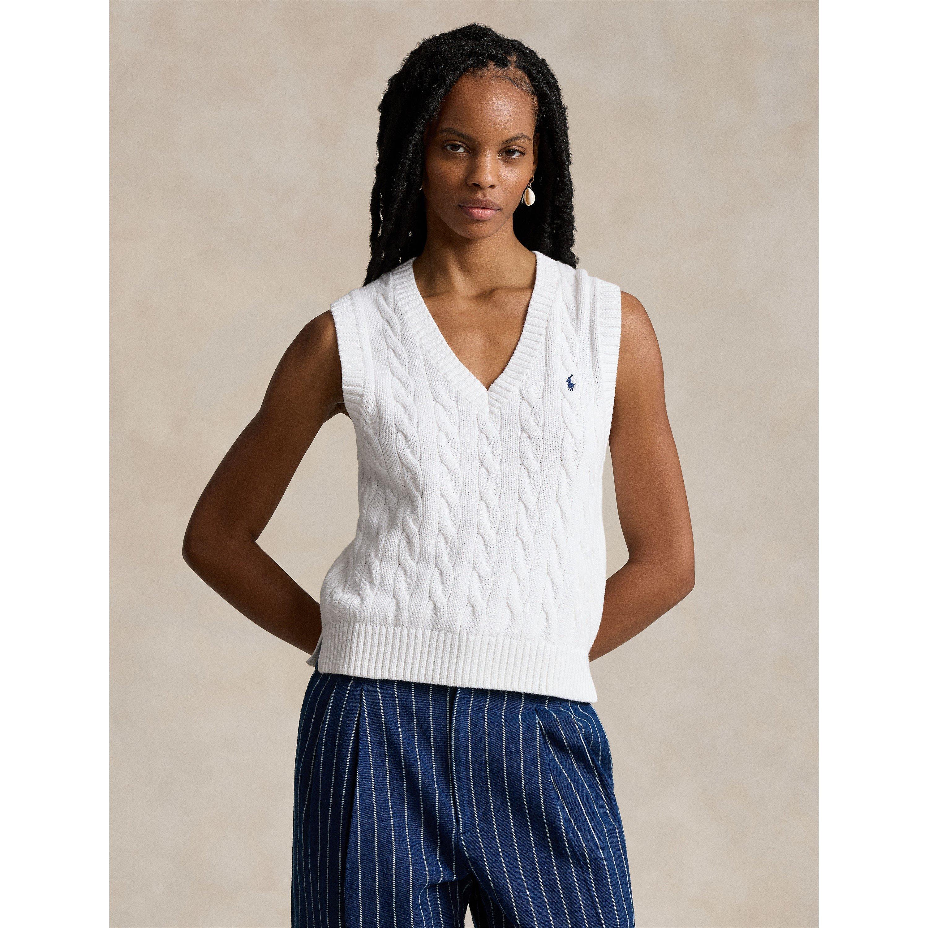 Cable Knit Sleeveless Jumper