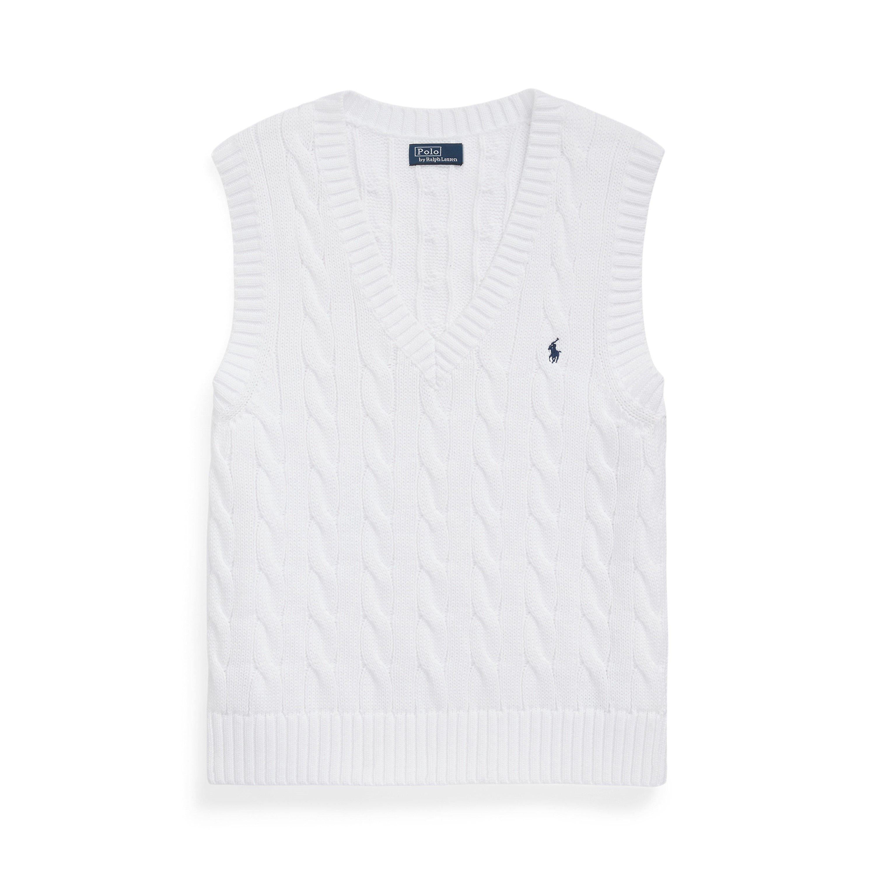 Cable Knit Sleeveless Jumper