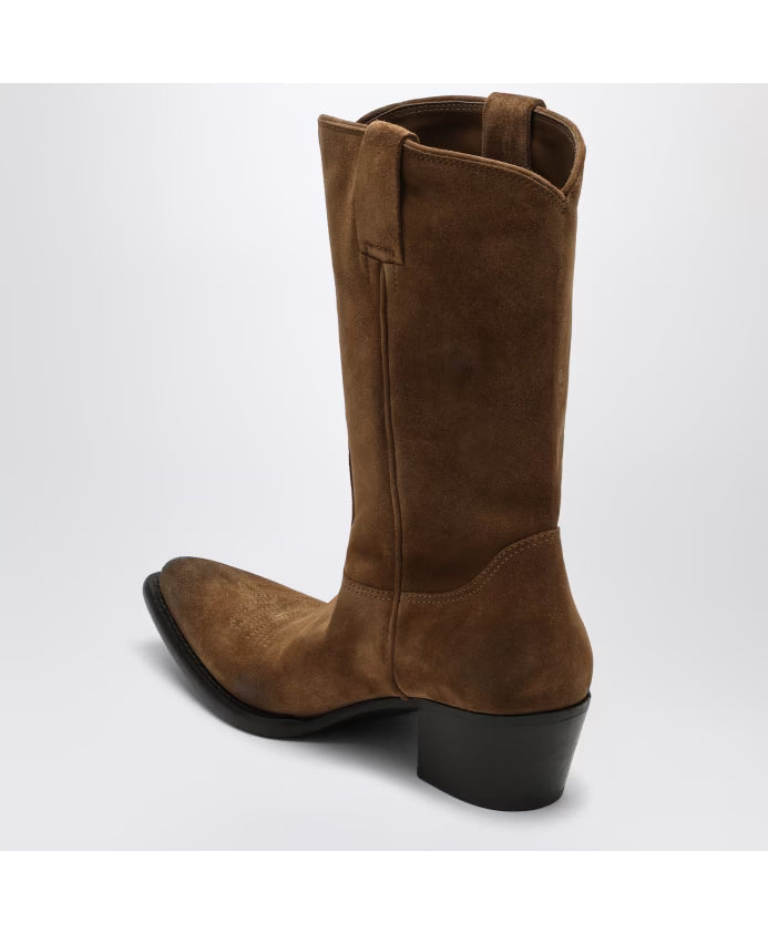 Prada Brown Mid Boots with STIVALE MEDIO