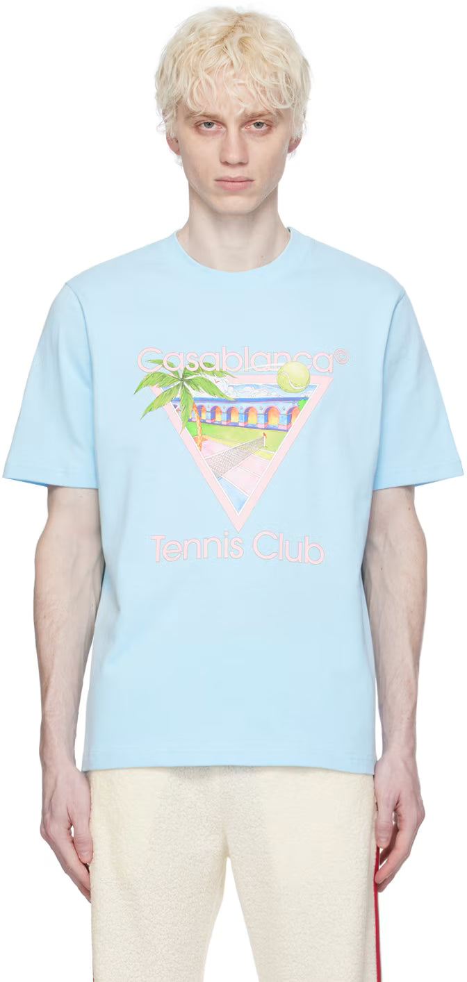 SSENSE Exclusive Blue 'Tennis Club' Icon T-Shirt