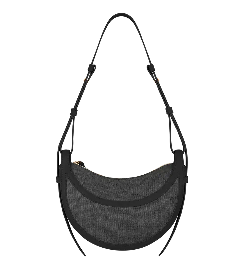 Polene Numéro Dix Edition Duo Black Canvas - Size: One Size Bags | Shop From The Mirage