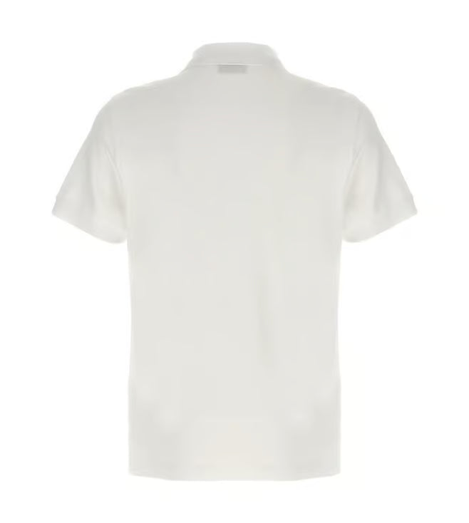 Fendi White Pique Polo Shirt