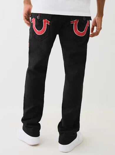 RICKY SUPER T ZIGZAG LOGO STRAIGHT JEAN