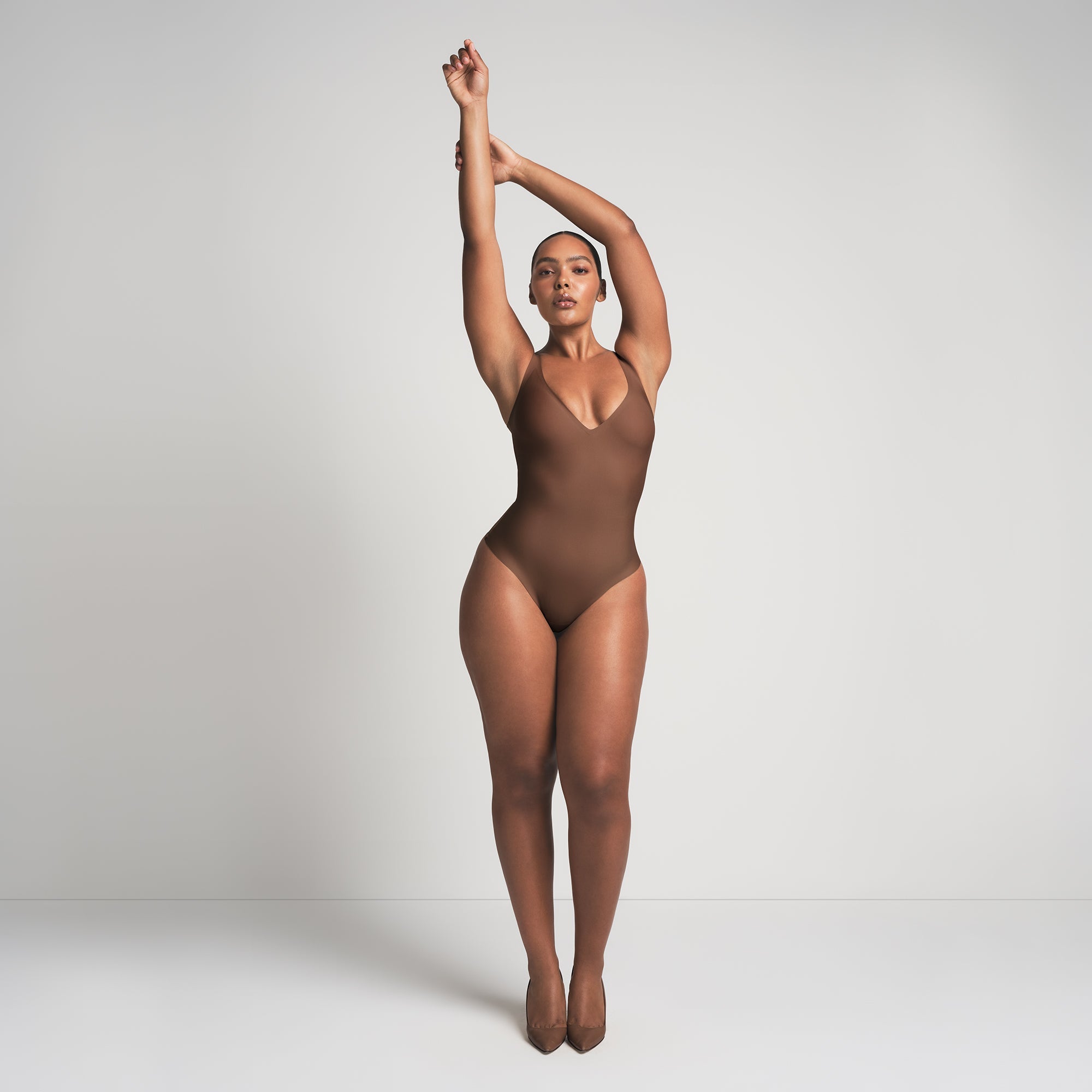 Skims Body Unlined Plunge Thong Bodysuit