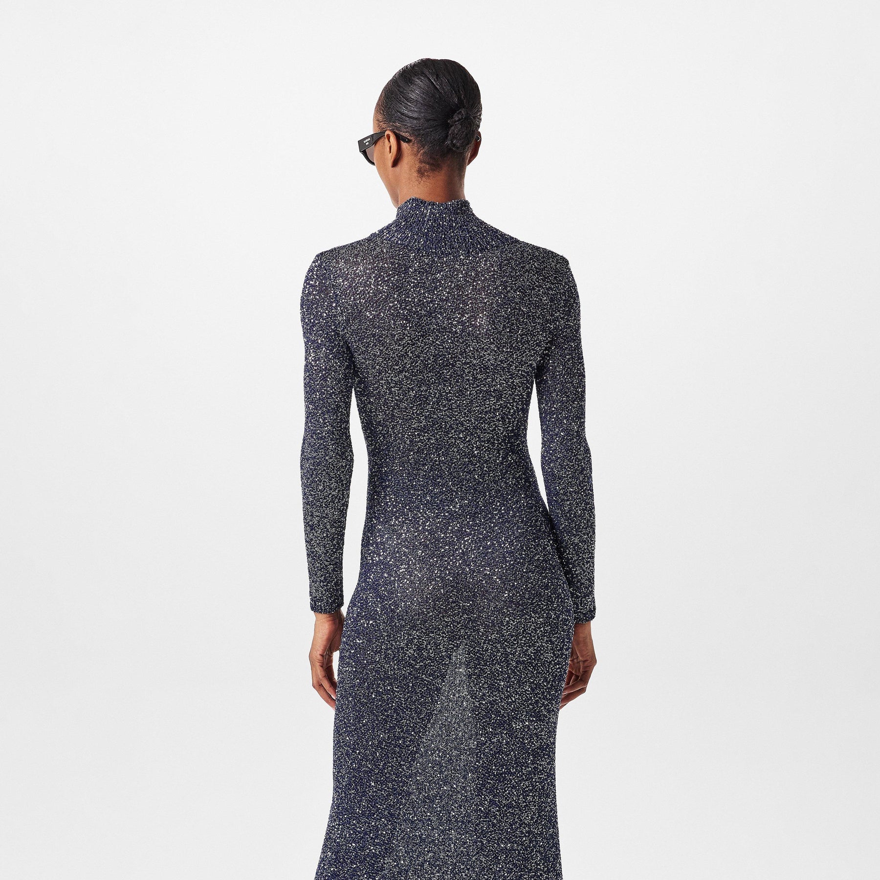 Sequin Knit Maxi Dress