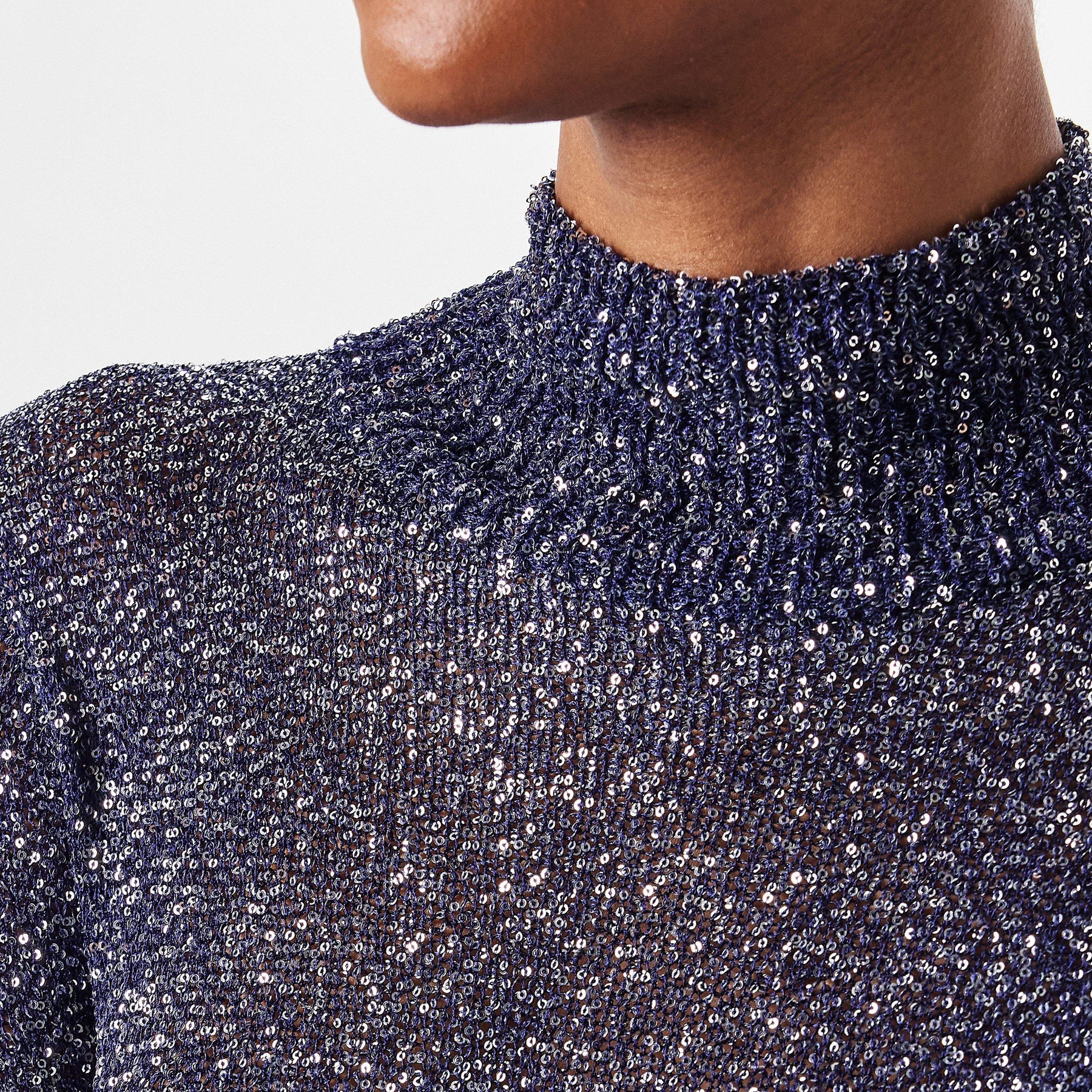 Sequin Knit Maxi Dress