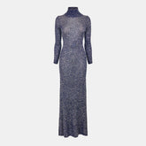 Sequin Knit Maxi Dress