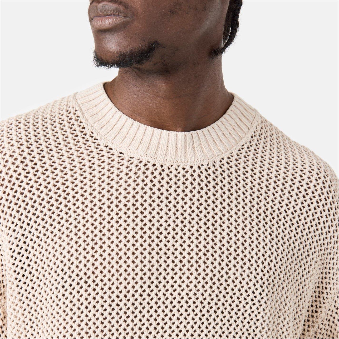 Men's Open Gauge Knit Jumper