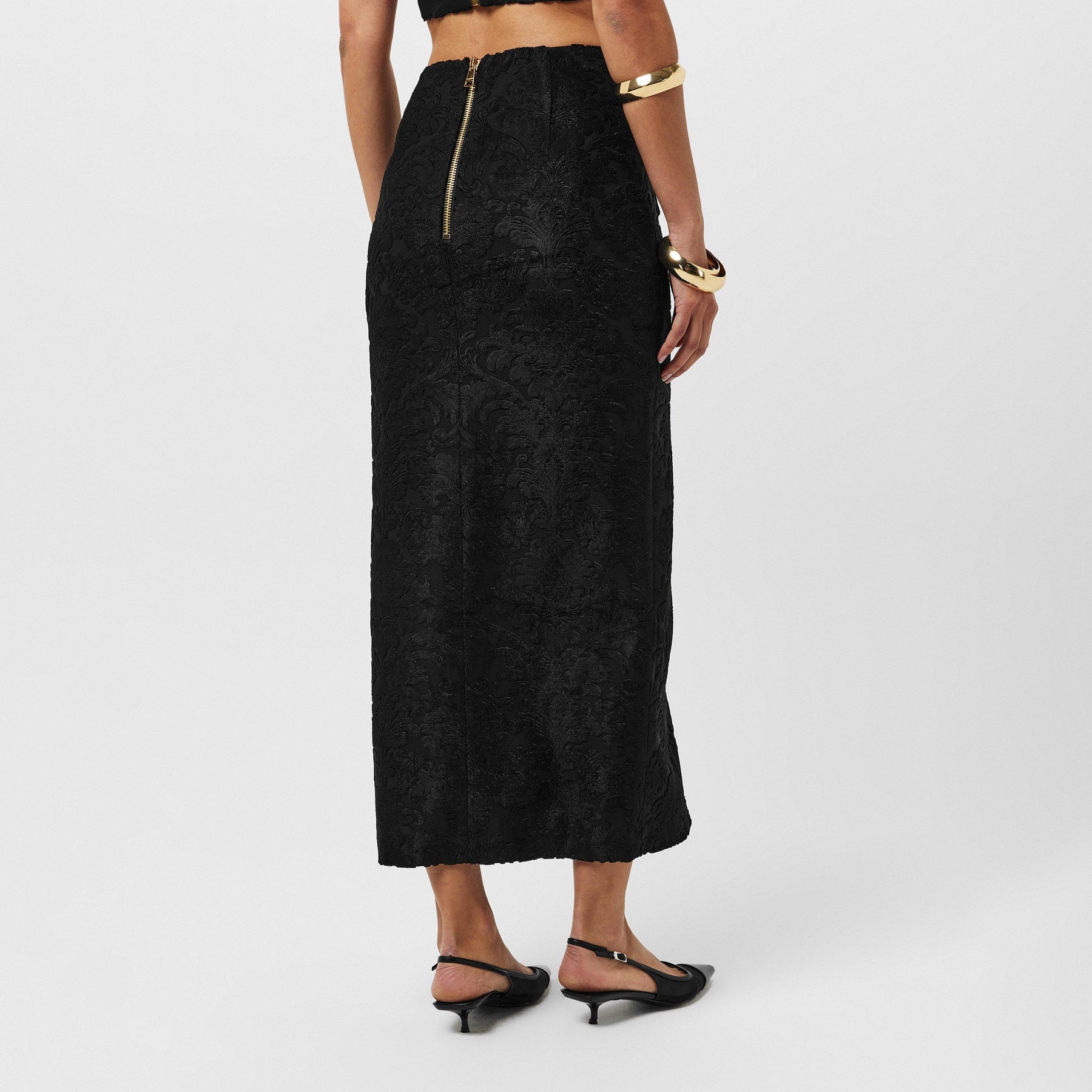 Balmain Midi Skirt Ld54