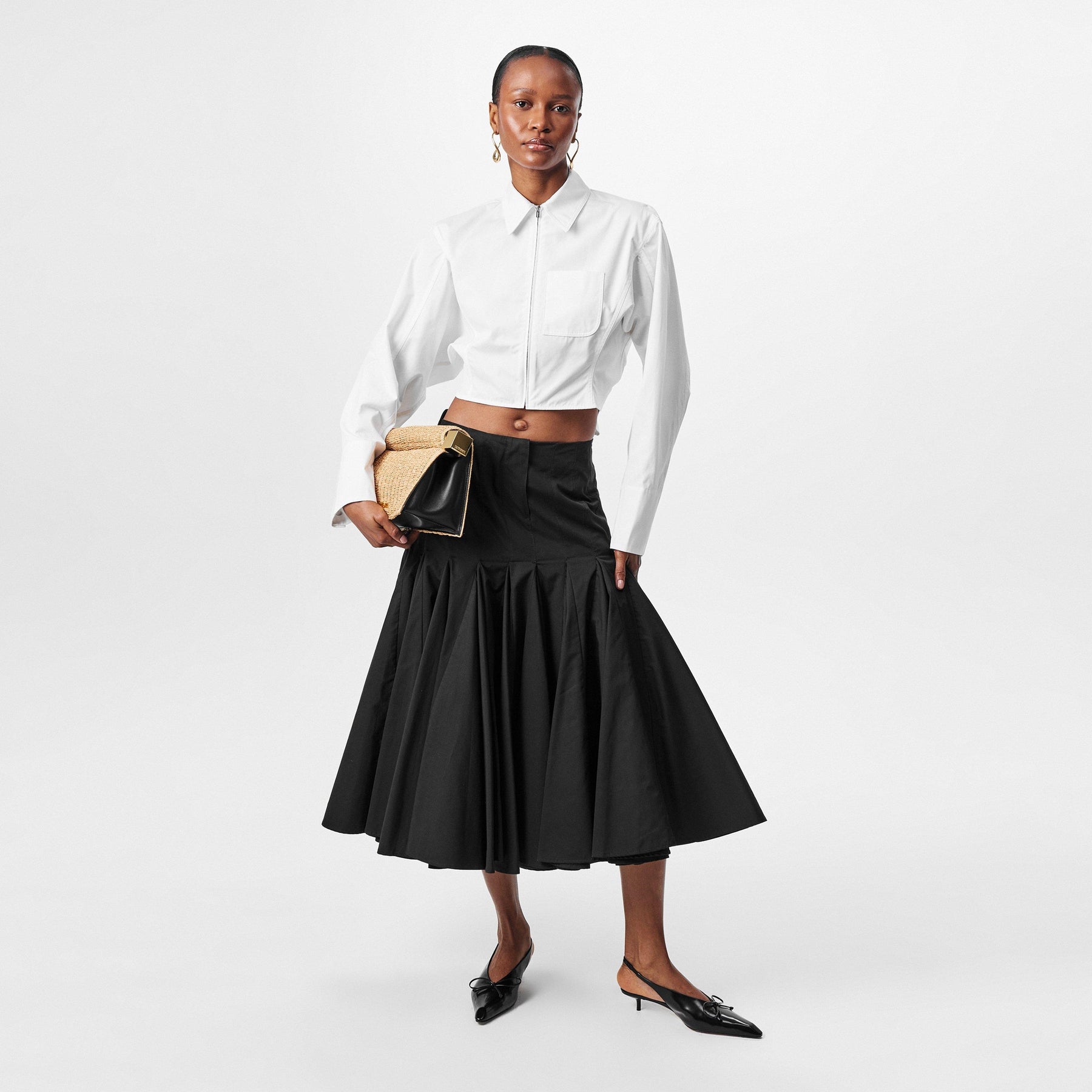Agave Pleated Skirt