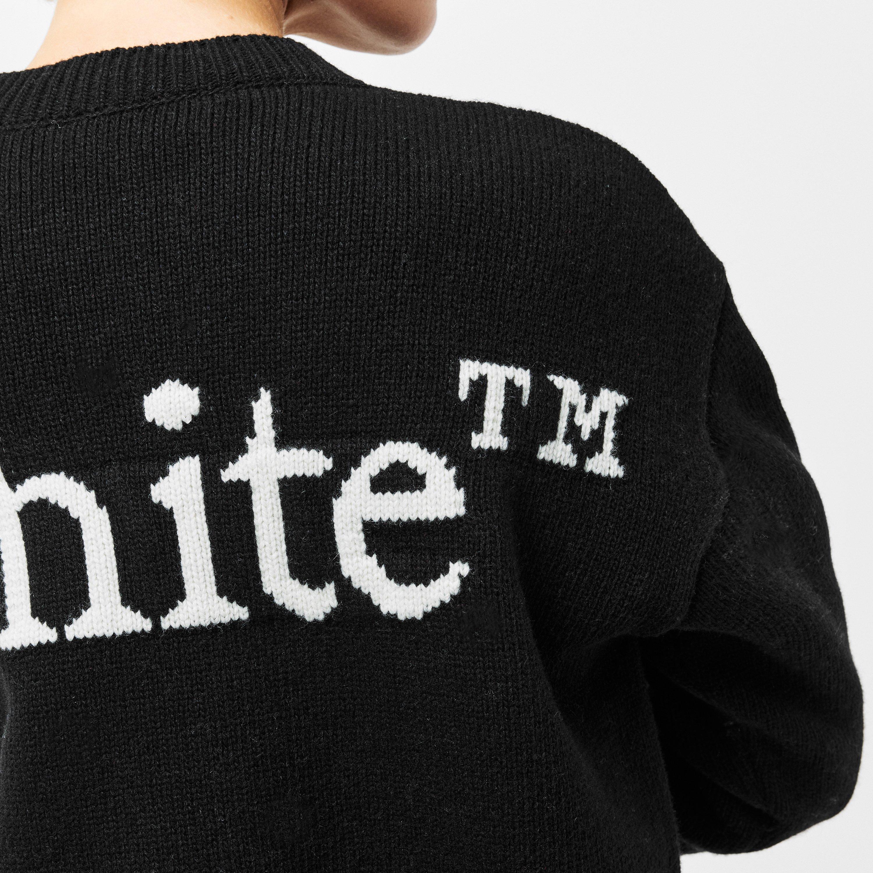 Logo Relaxed Fit Crew Neck Jumper