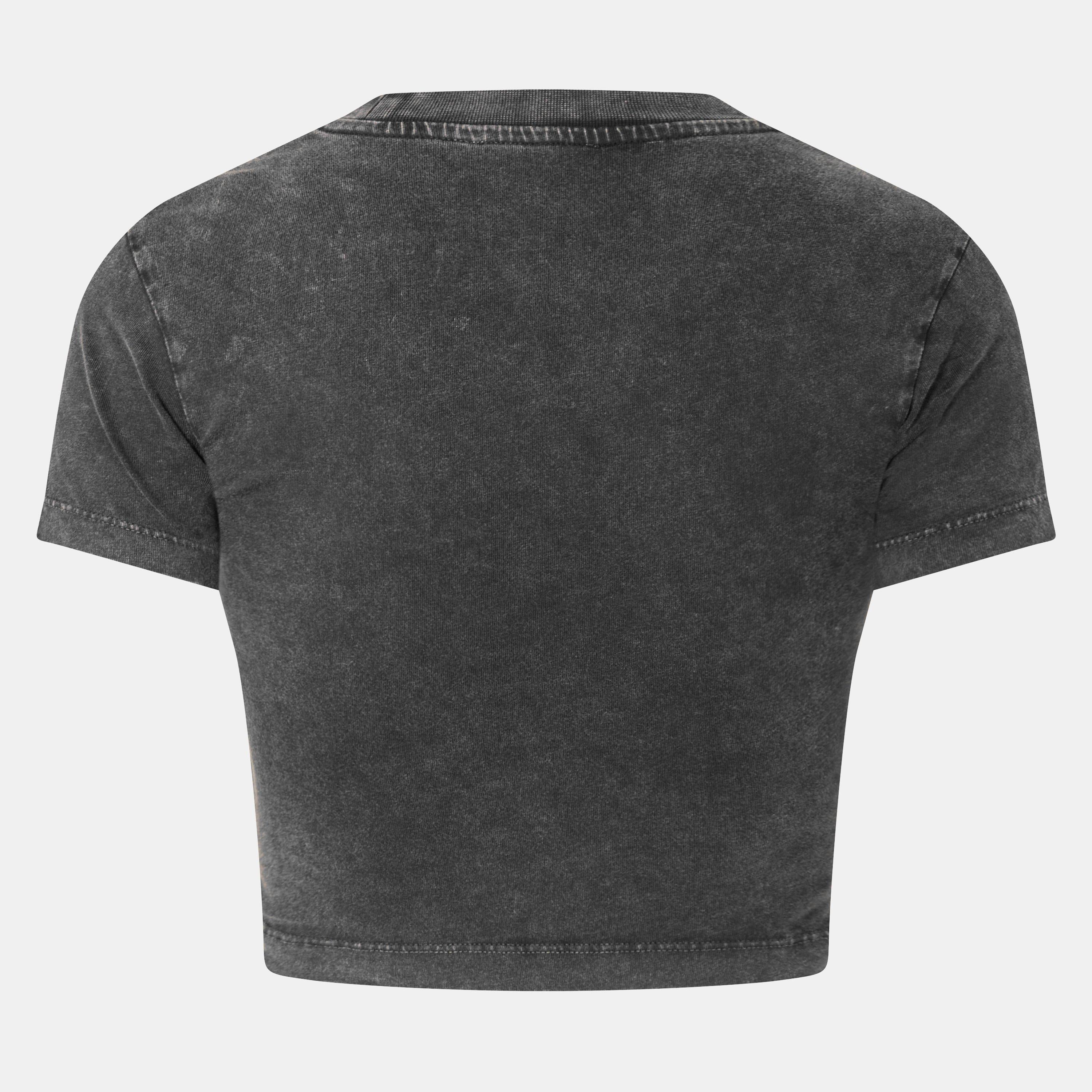 Marble Cropped Fitted Baby Tee