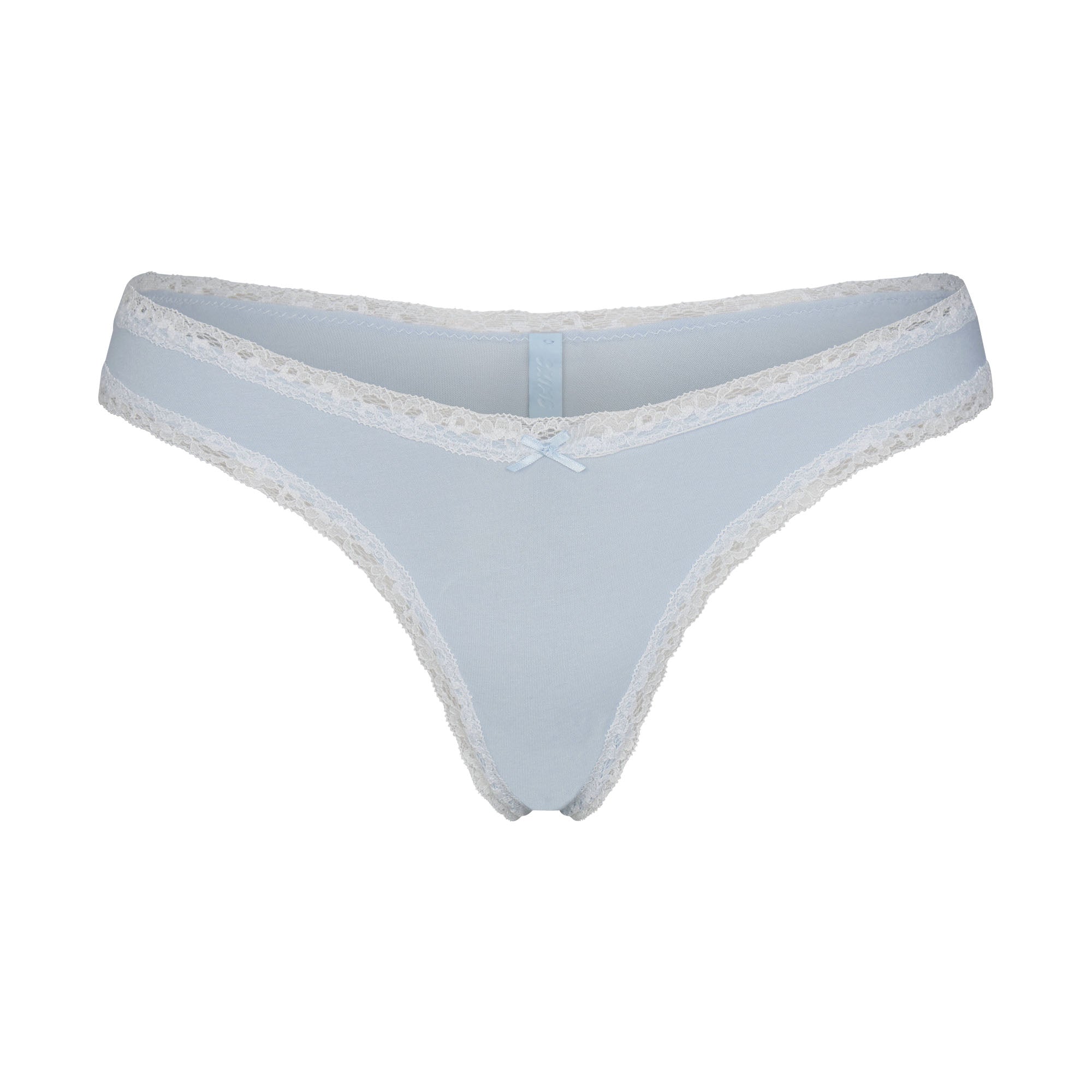 Lightweight Cotton Lace Thong