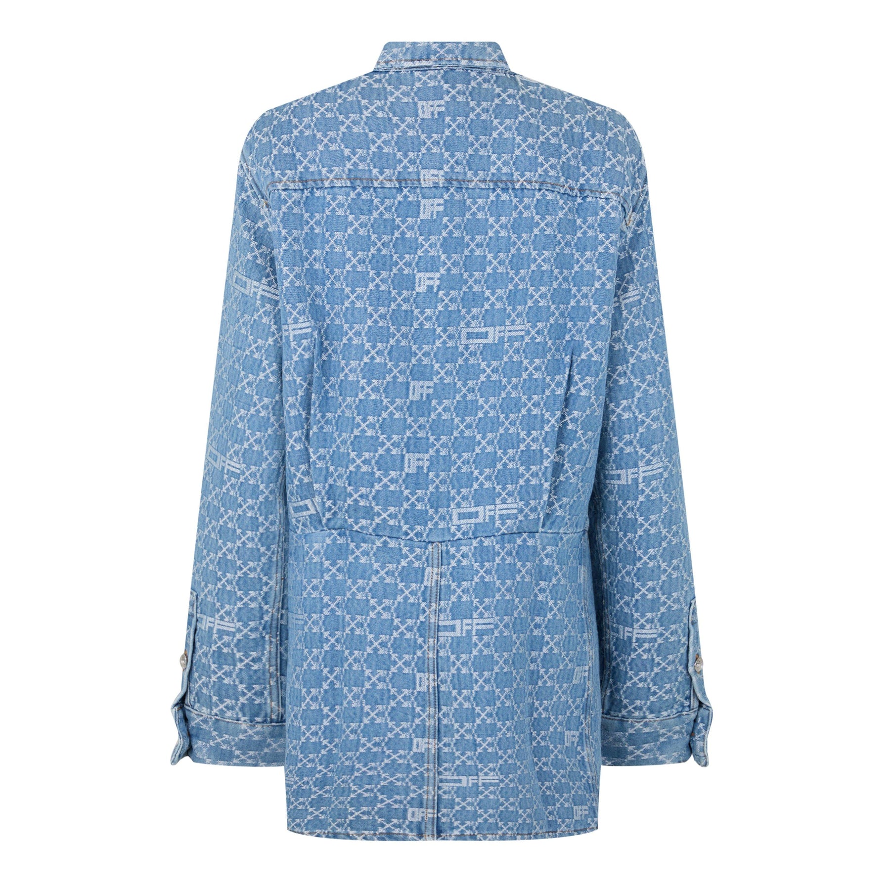 Monogram Mini Shirt Dress