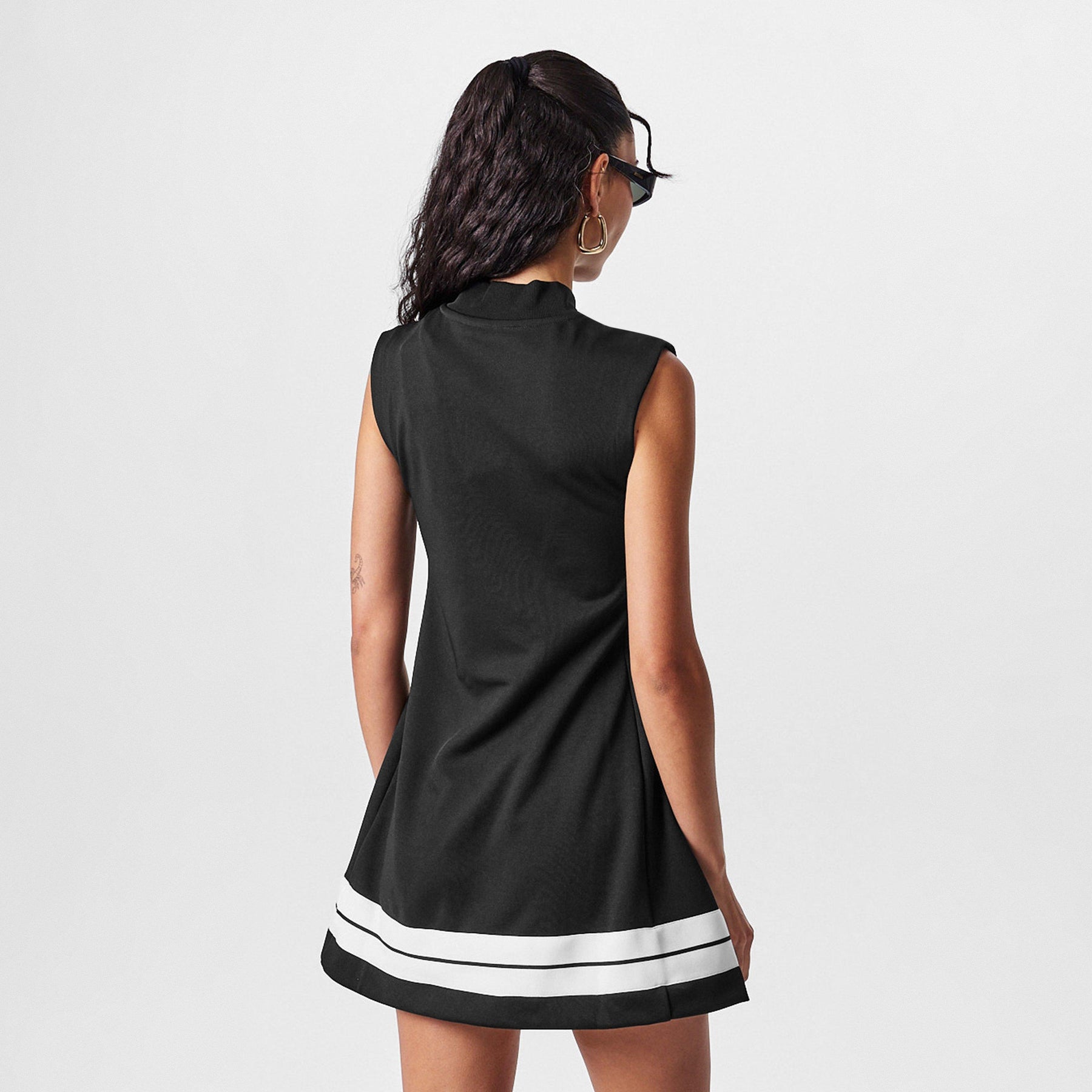 Zip Up Track Dress