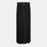 Burb Pleat Blk Skirt Ld62