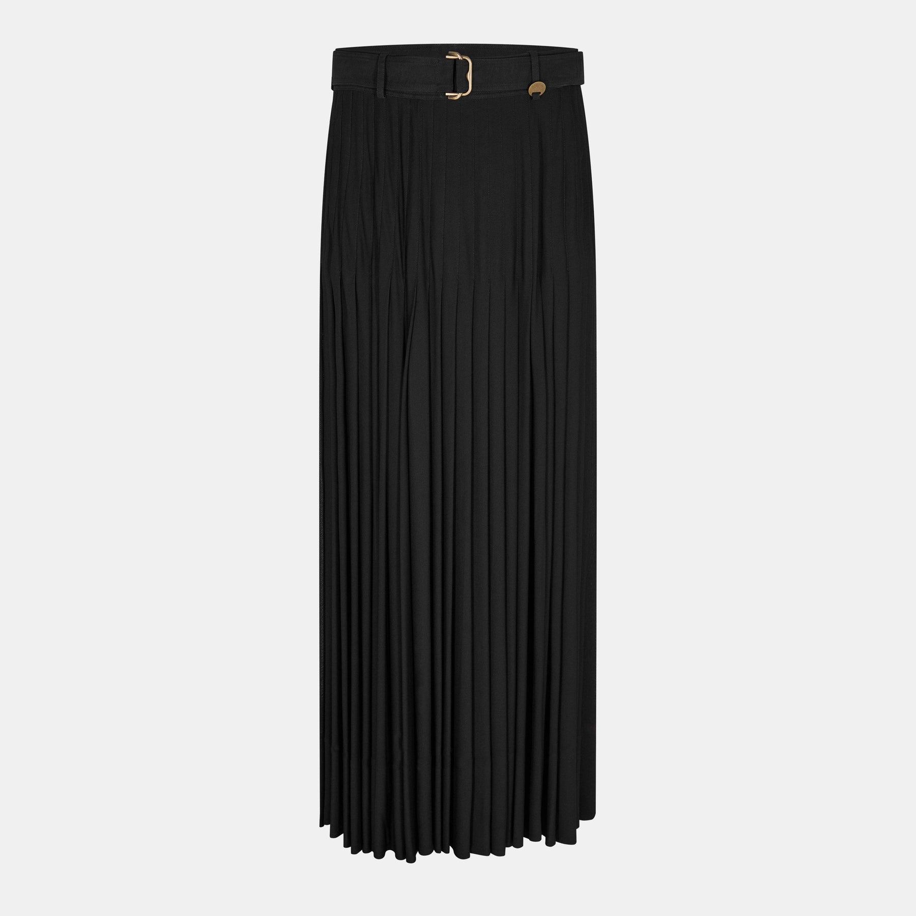 Burb Pleat Blk Skirt Ld62