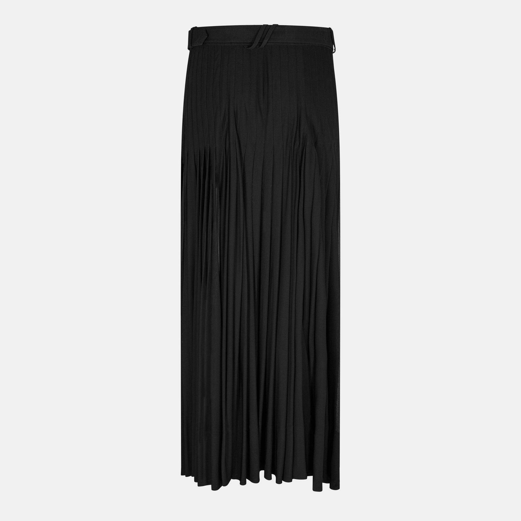 Burb Pleat Blk Skirt Ld62