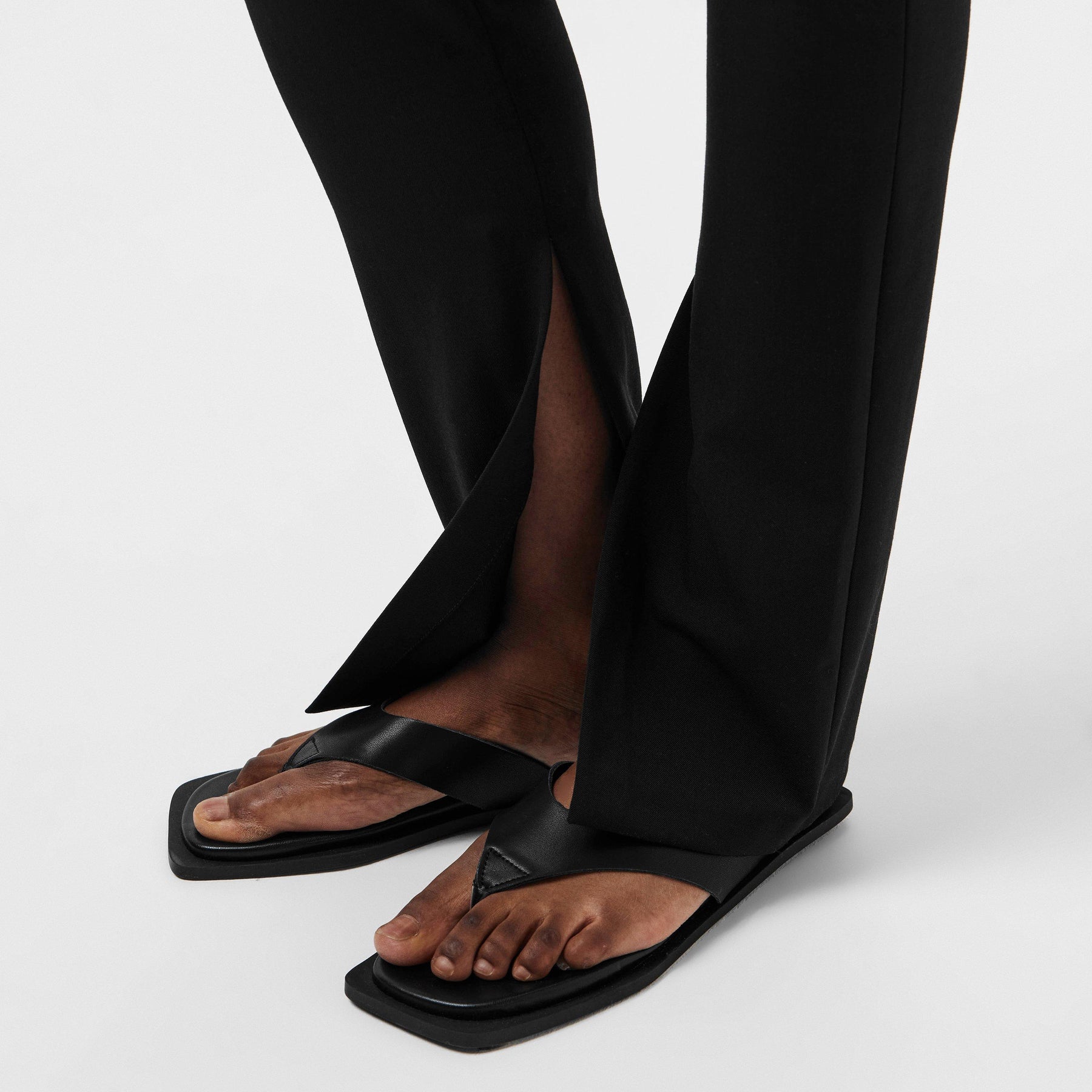Slit-Detail Tailored Trousers