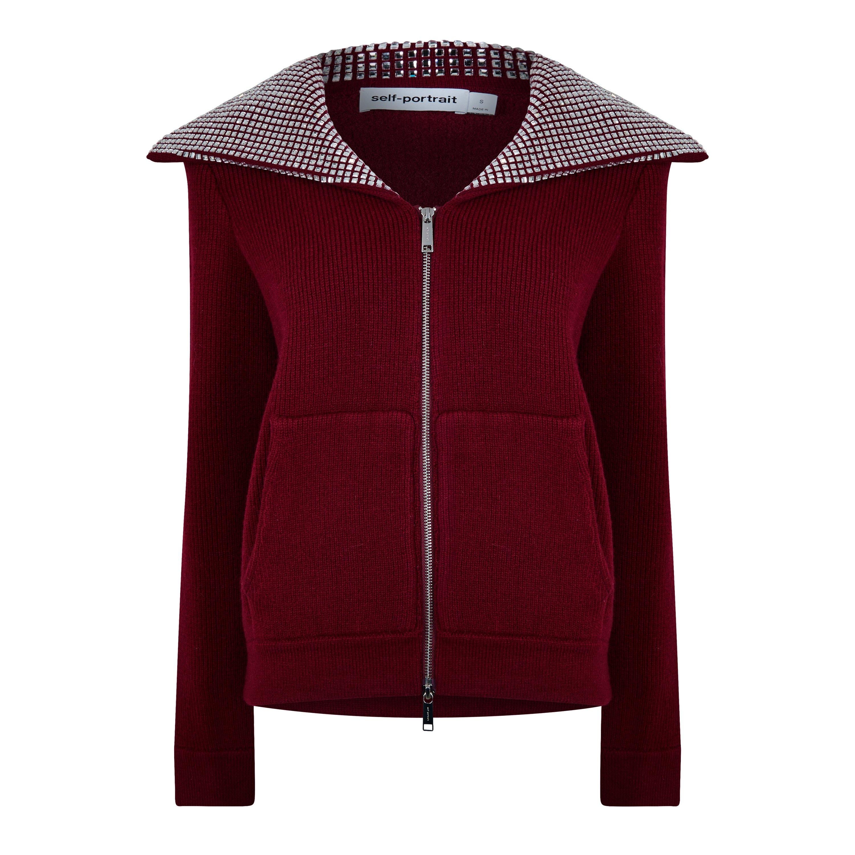 Diamante Knitted Crew Neck Jumper