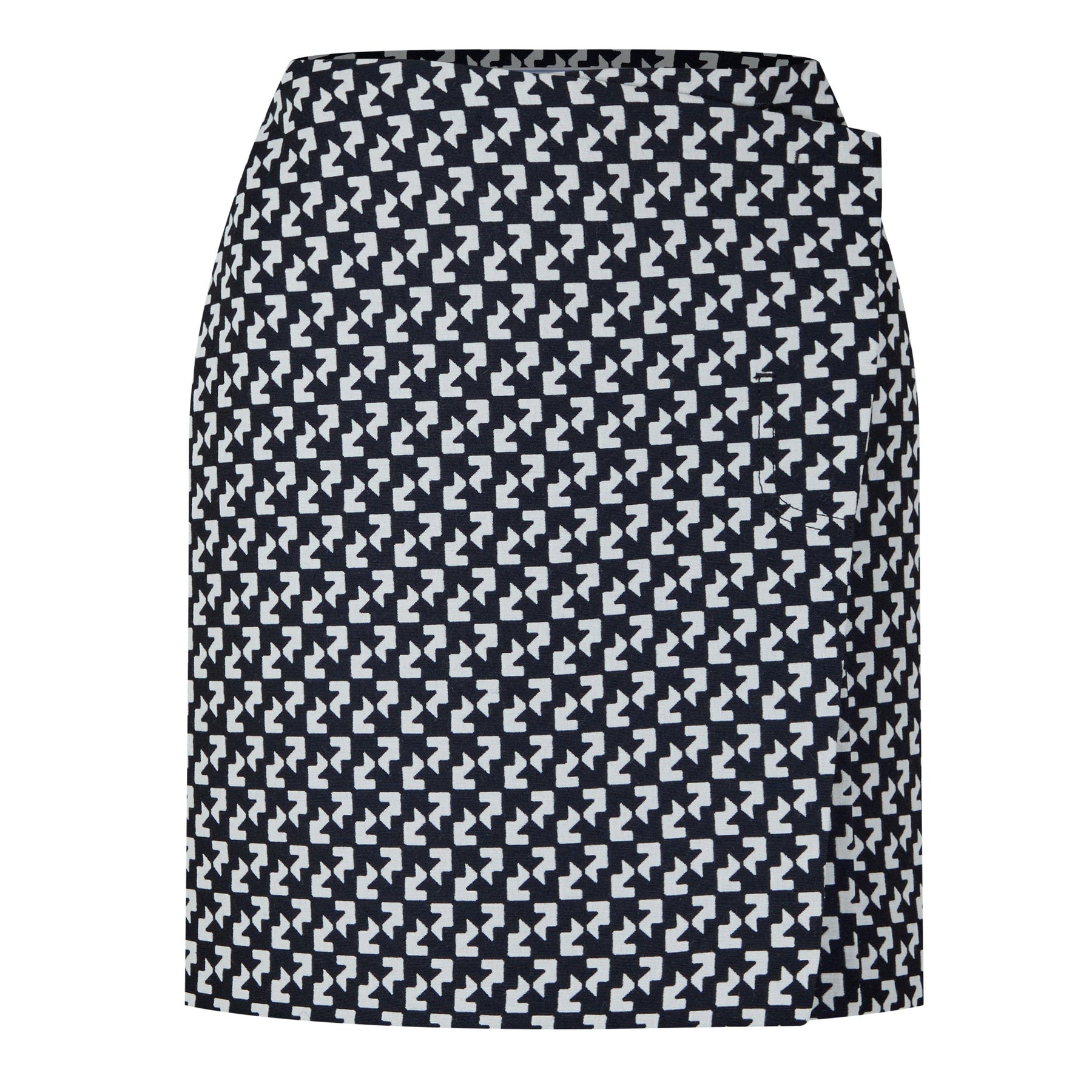 Abstract Wrap Skirt