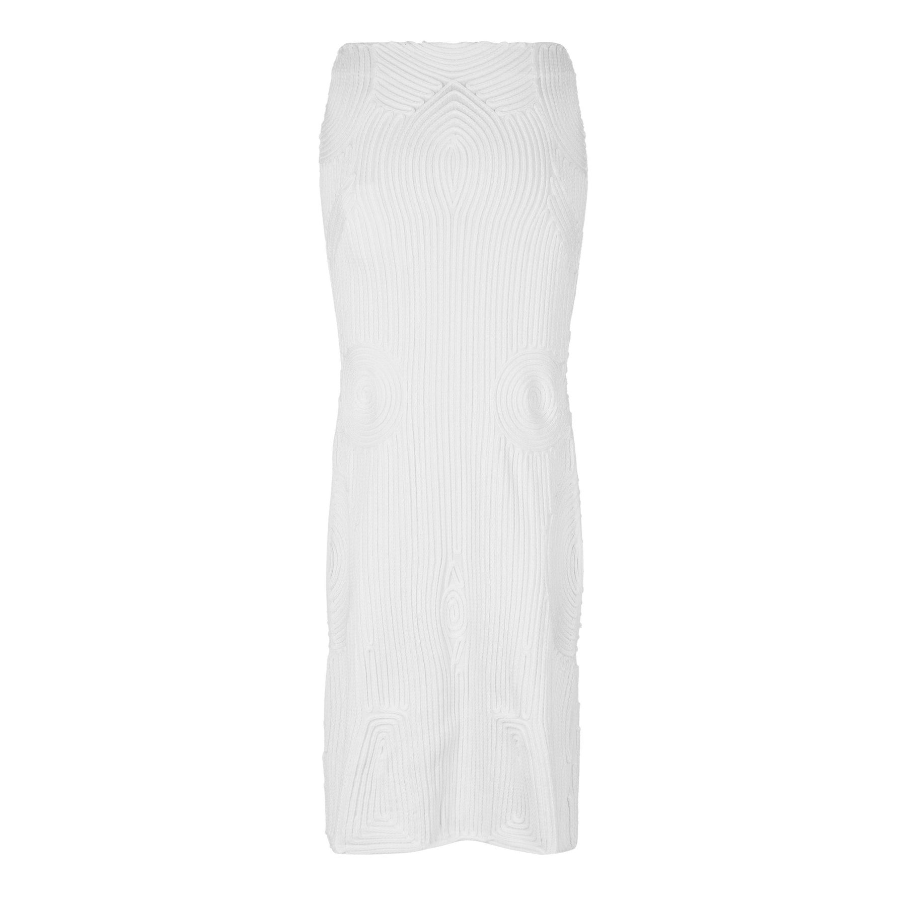 Vortix Embroidered Knitted Maxi Skirt