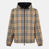 Reversible Check Hooded Jacket