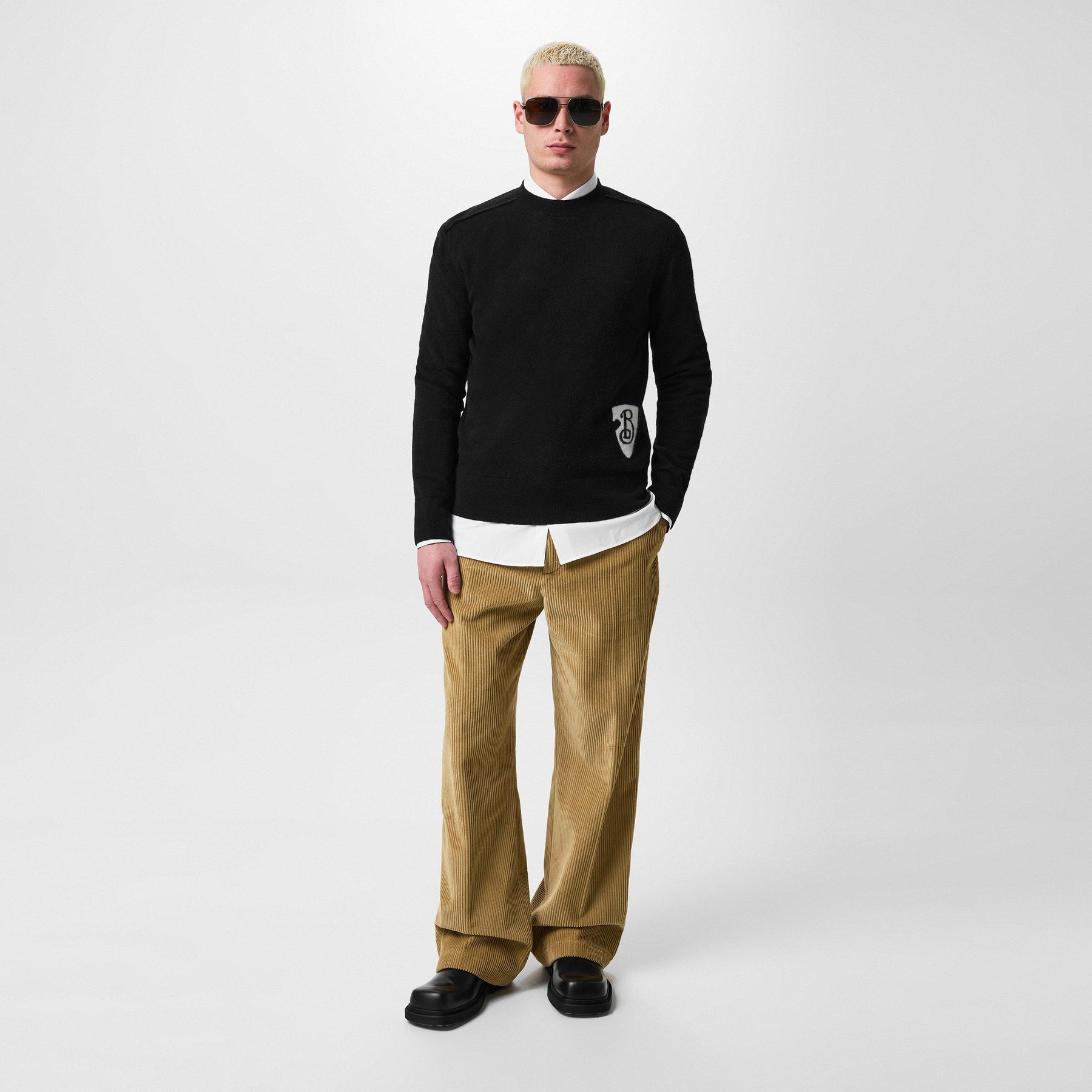 Logo Shield Knit Jumper