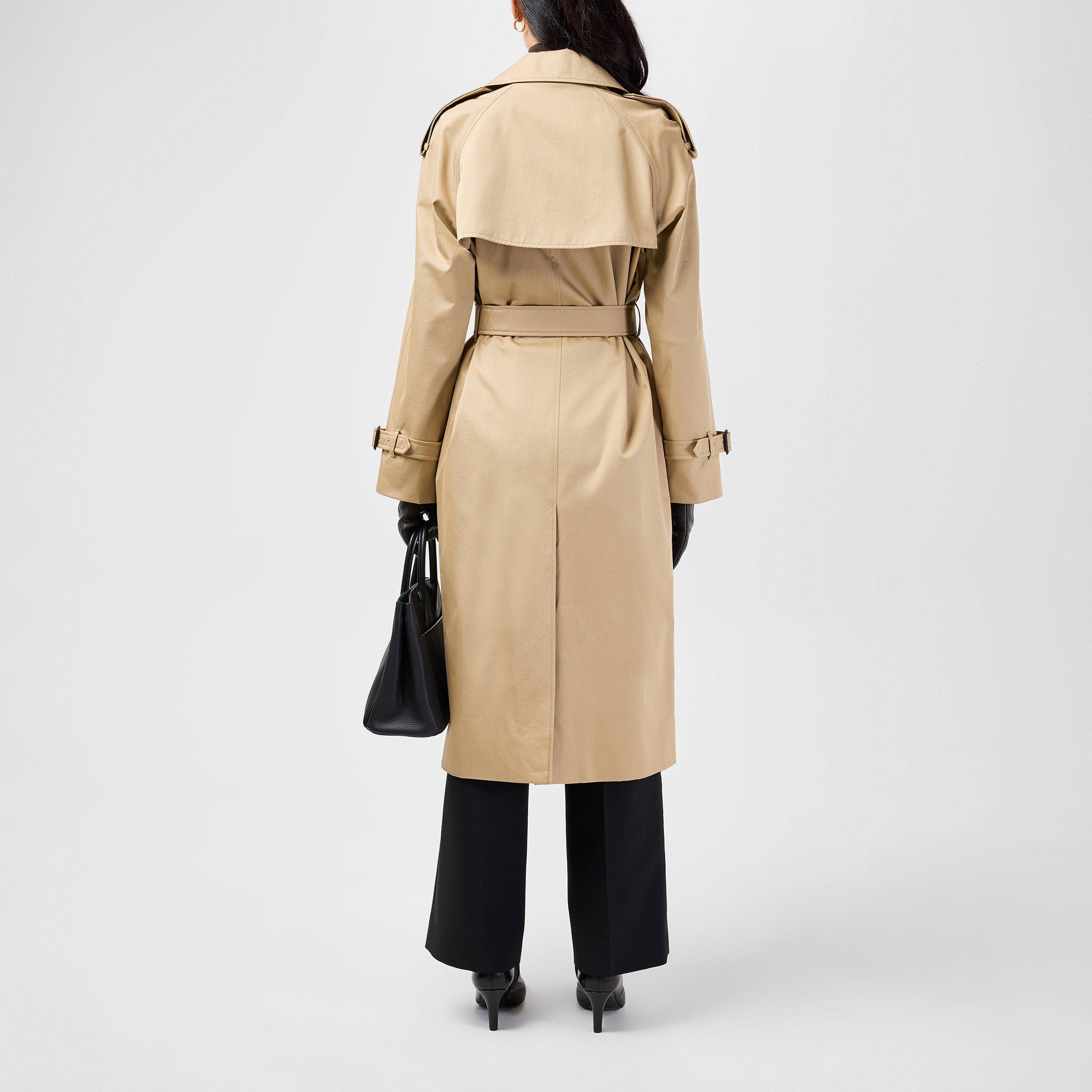 Castleford Water Resistant Cotton Mid-Length Trench Coat