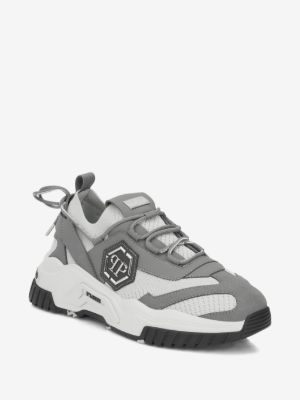 Philipp Plein predator logo-plaque trainers