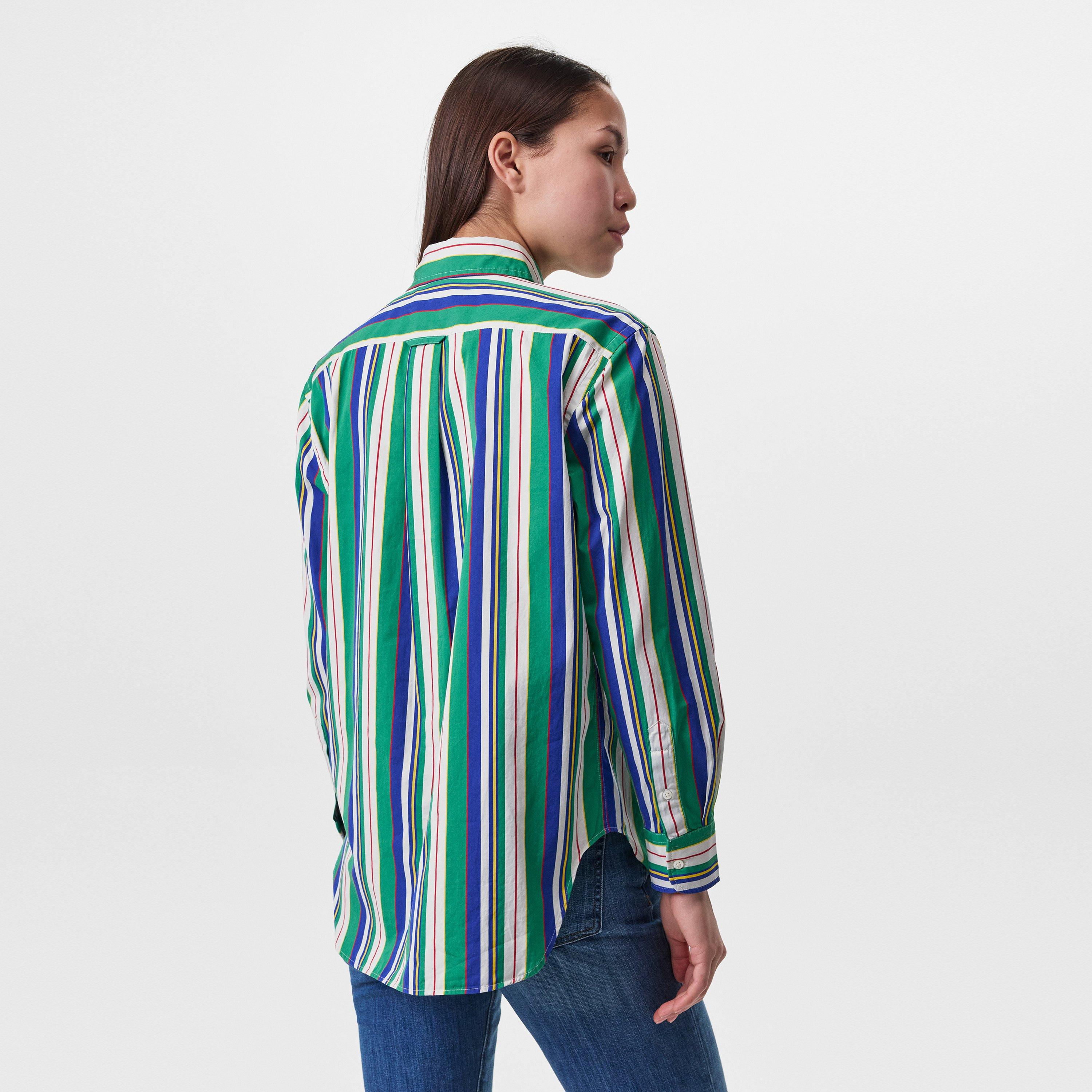 Women's Stripe Long-Sleeve Patterned Shirt