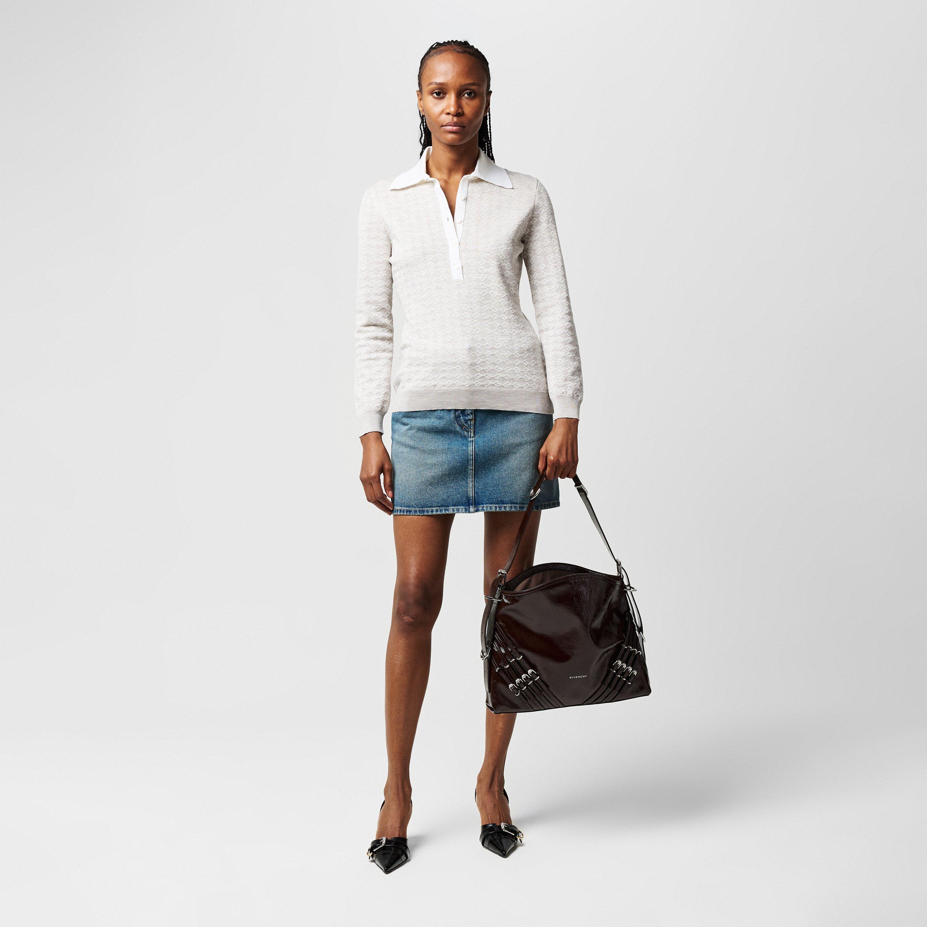 Stretch-Wool Blend Polo Shirt