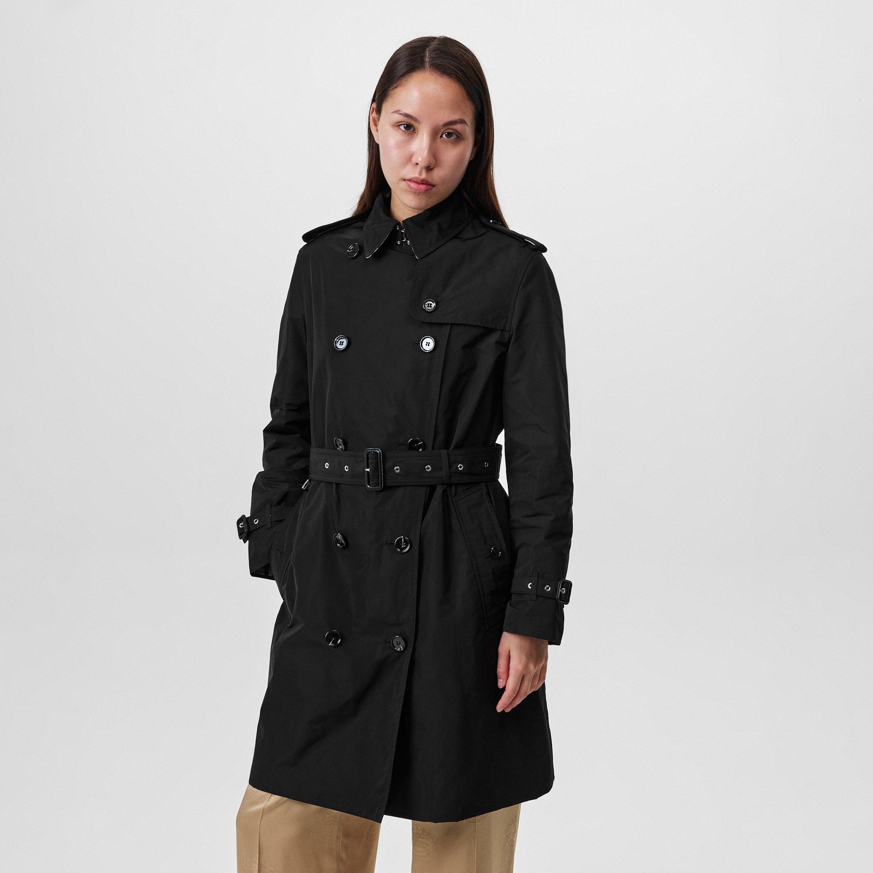 Women's Check Kensington Trench Coat
