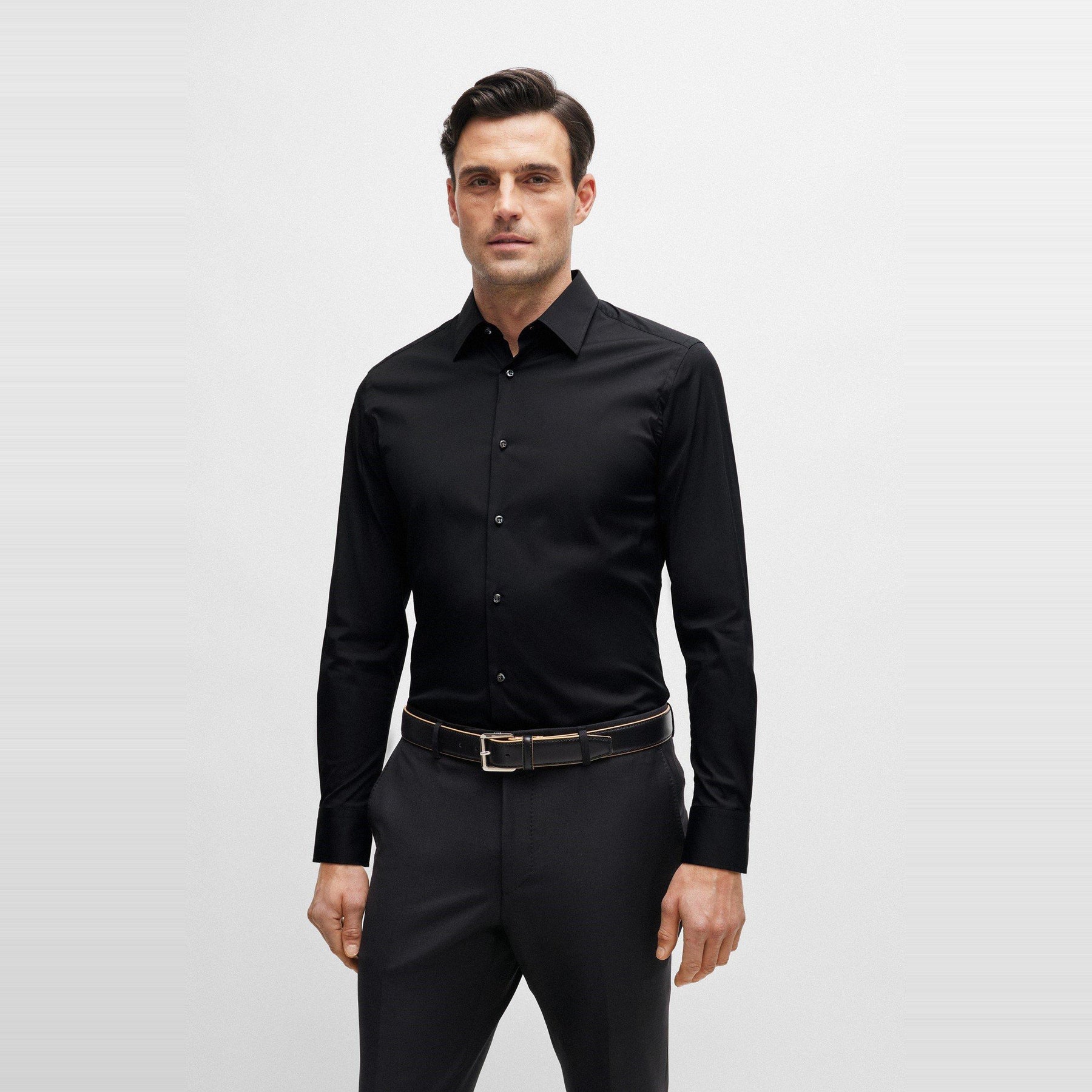 L-Hays-Kent-233 10199020 01 Plain Shirt Mens