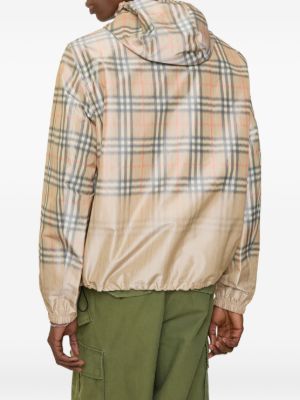 Burberry gradient check hooded lightweight jacket