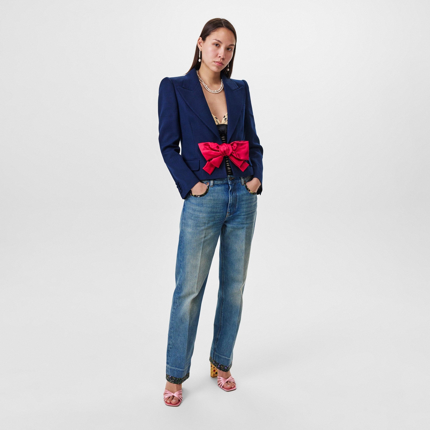 Bow Detail Silk Top