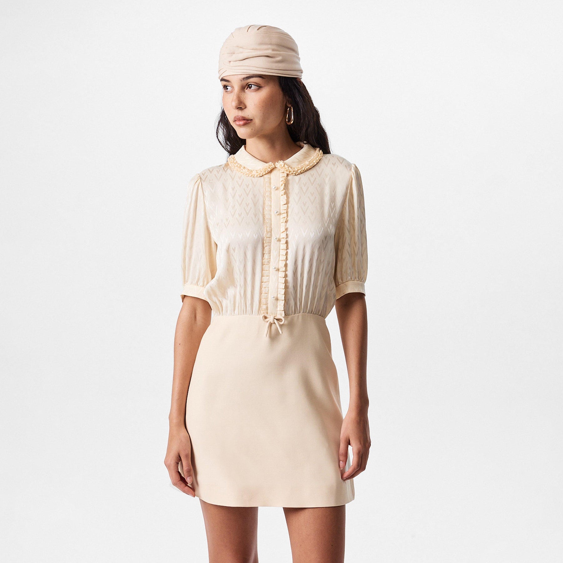 Crepe Couture Mini Dress