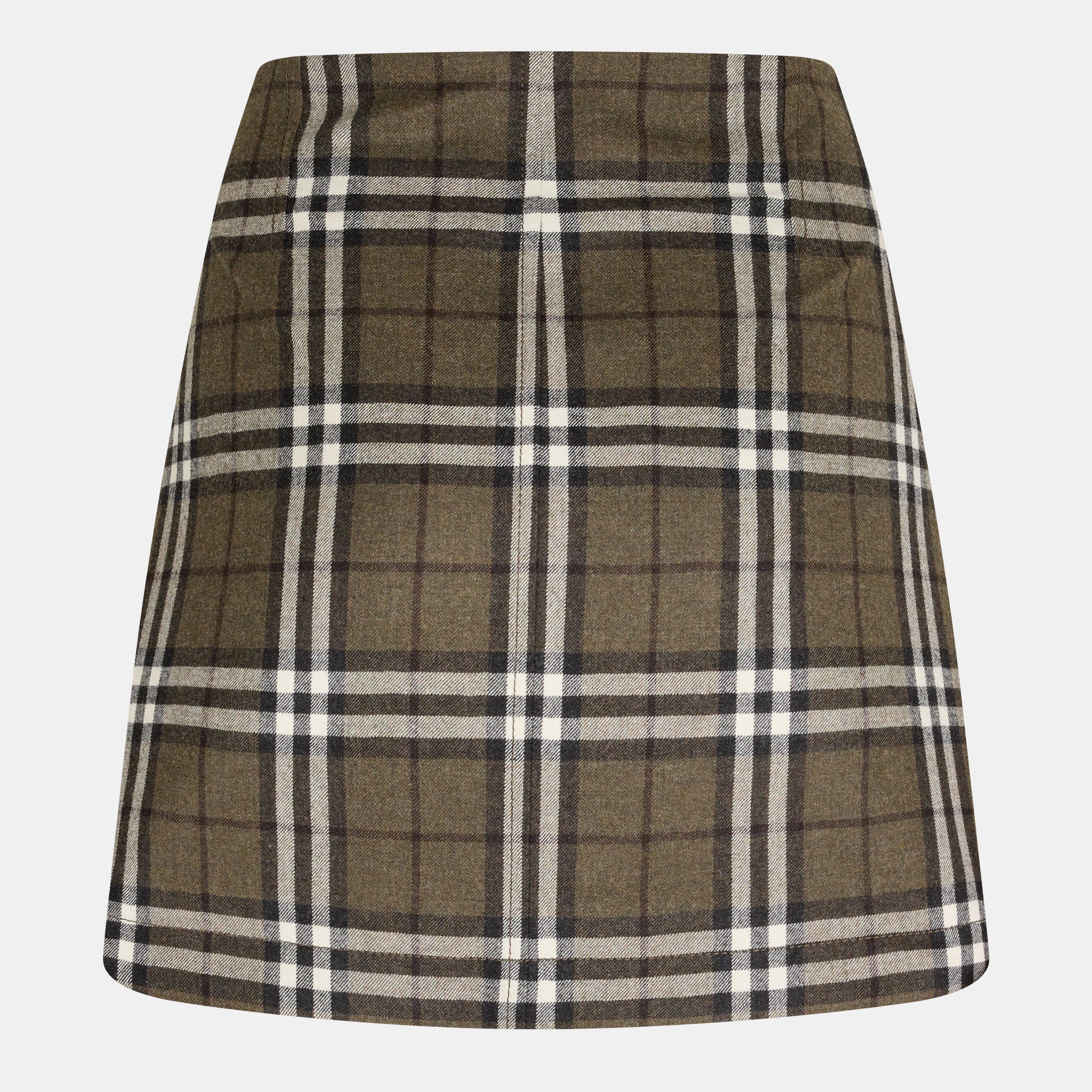 Check Tailored Mini Skirt