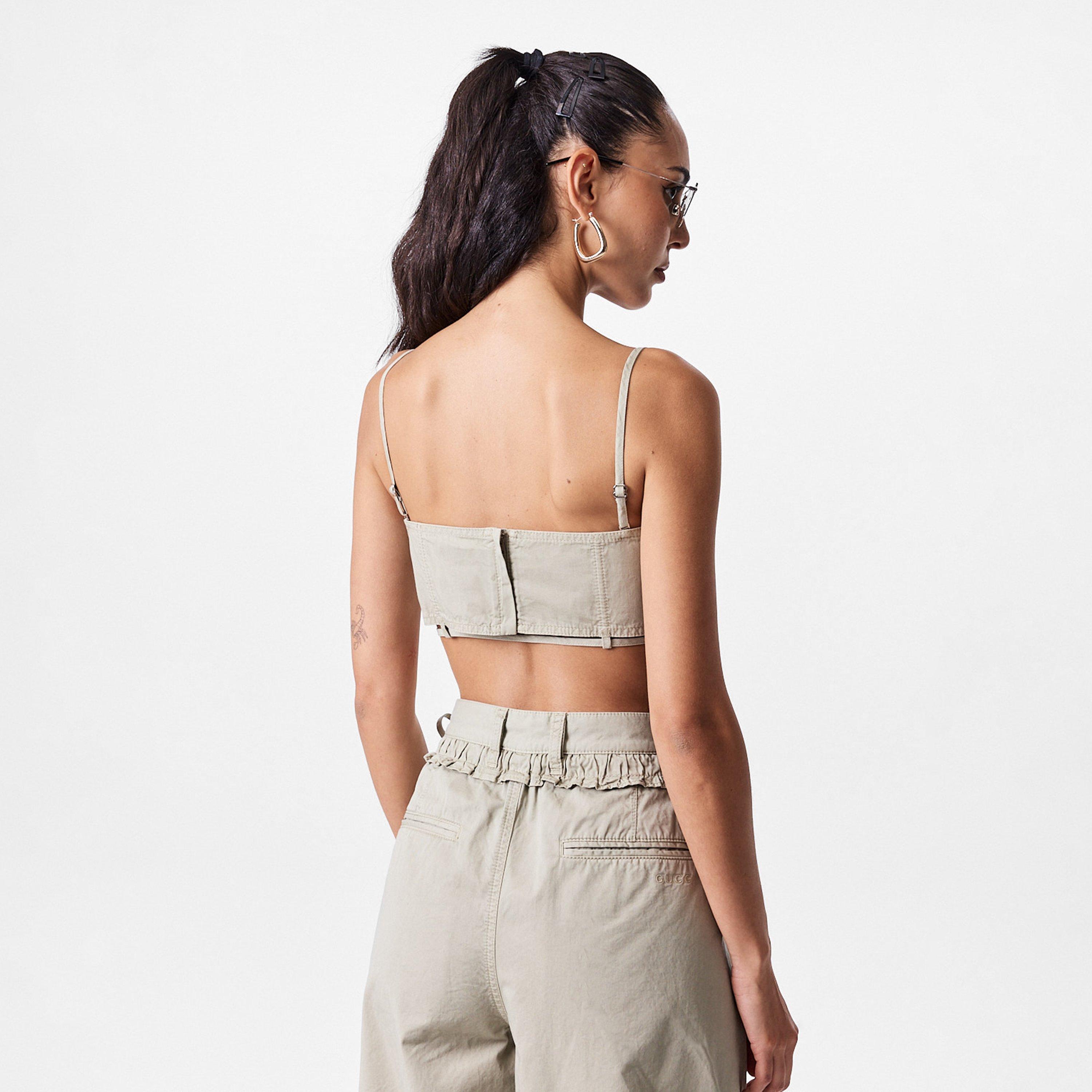Twill Top With Tie Detailing