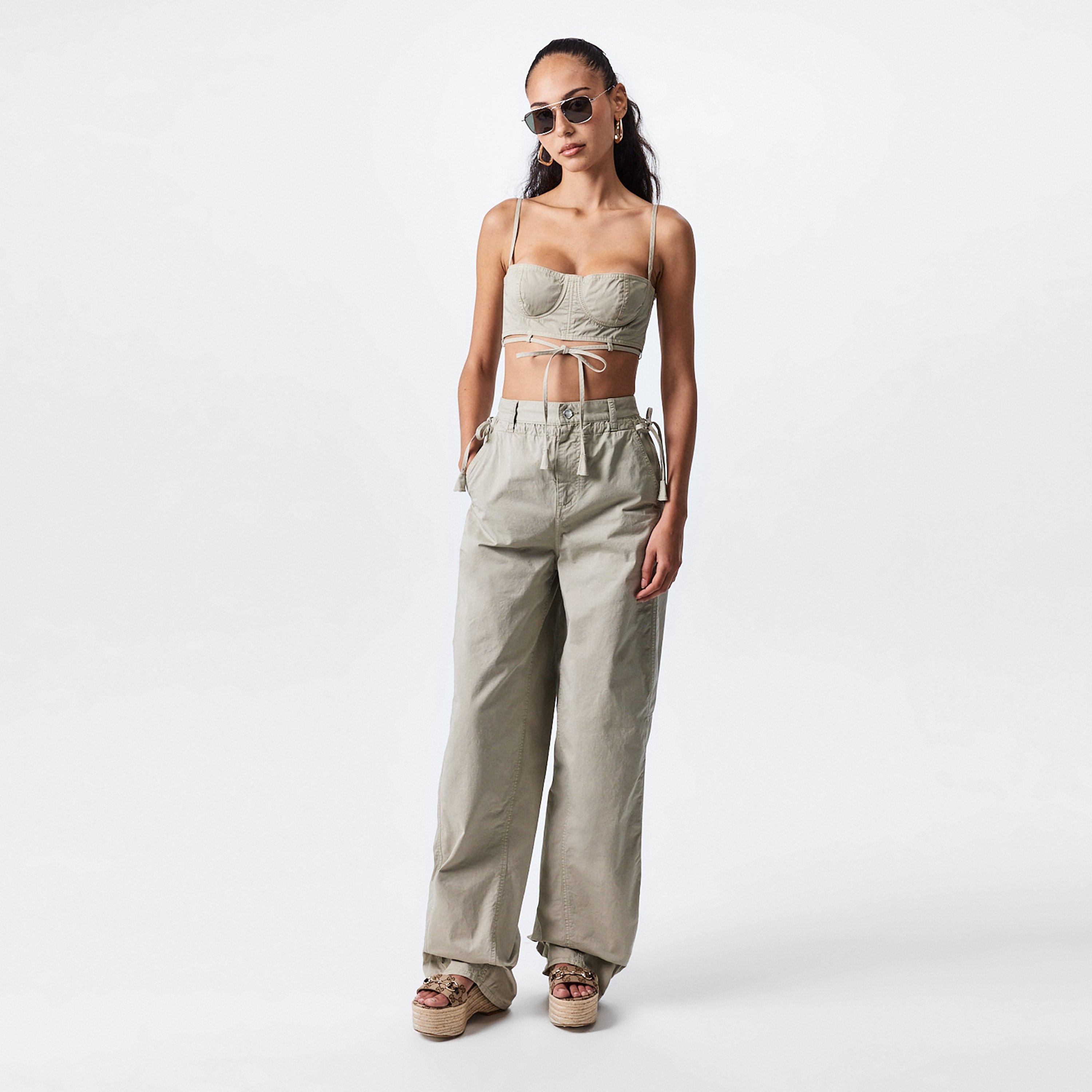 Twill Top With Tie Detailing