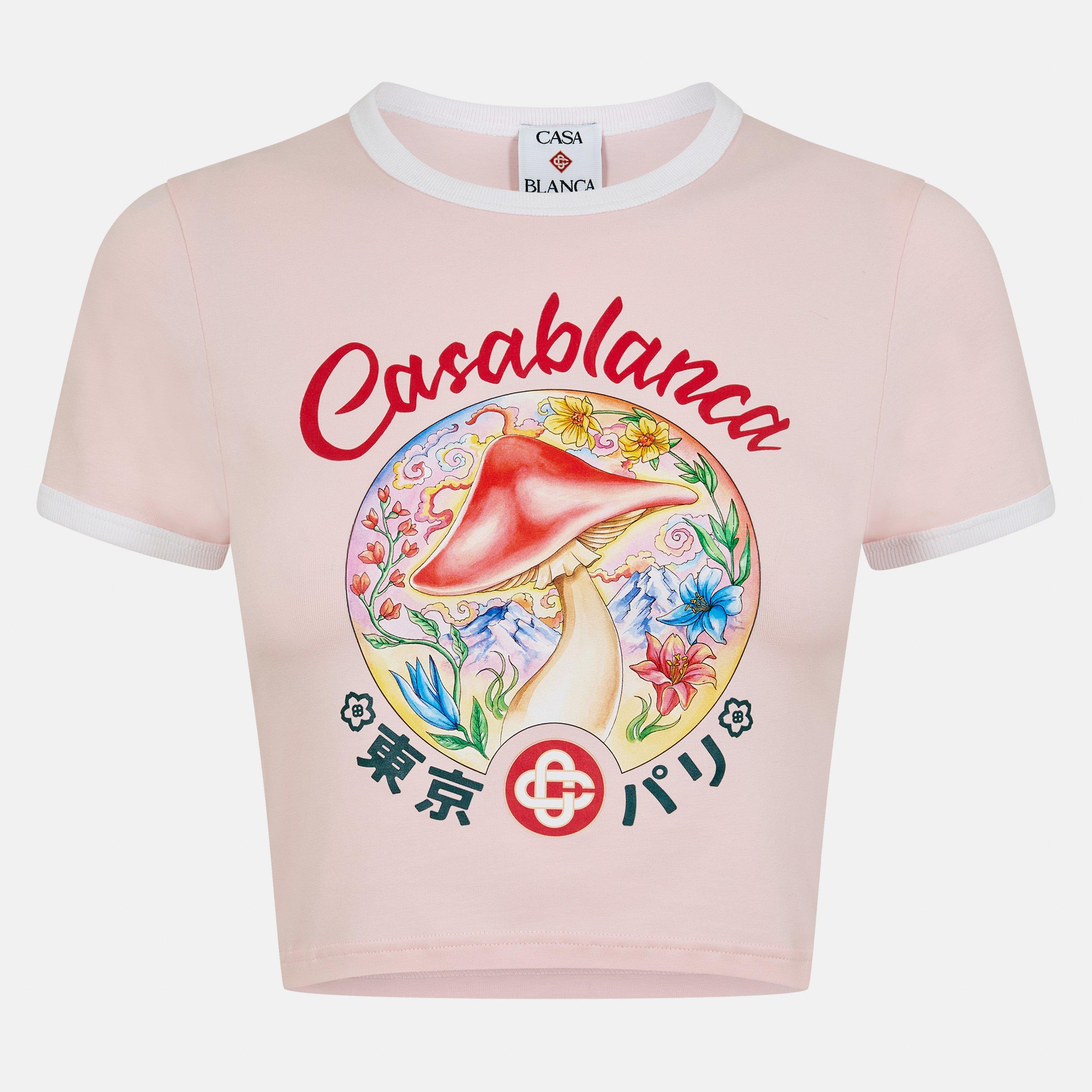 Mushroom Fitted Baby Tee